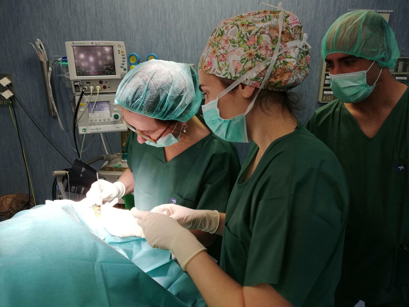 Intervención en un hospital de Huelva.