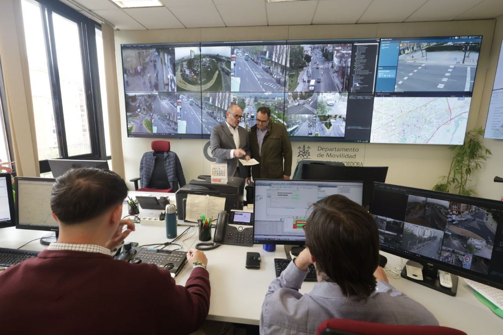 Sala de Control de Tráfico de la Jefatura de Policía Local