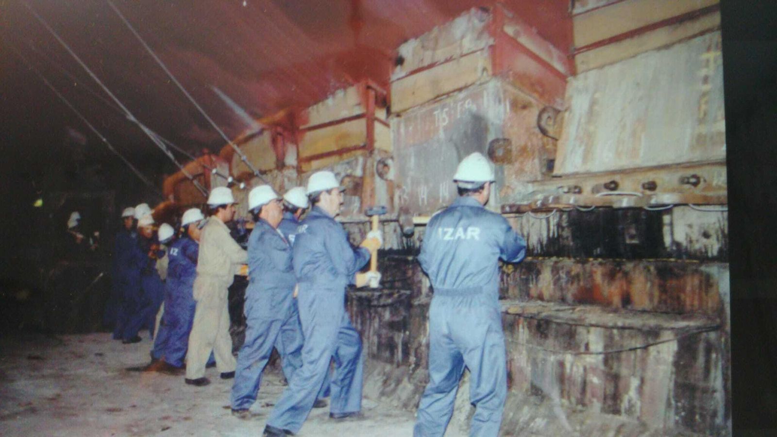 Trabajadores de Izar.