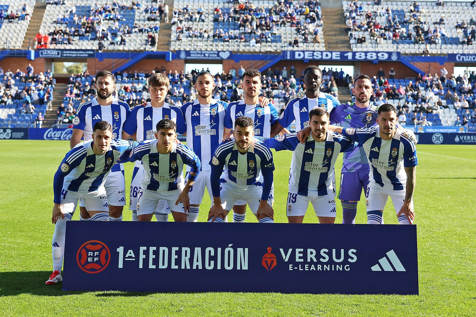 Once inicial del Recre esta temporada.