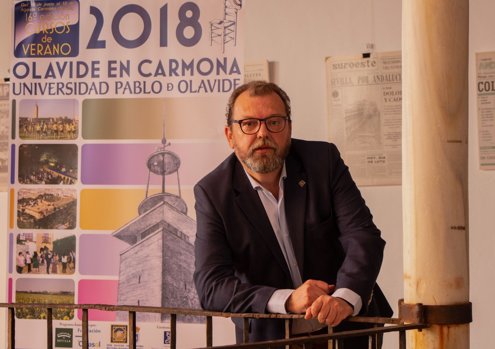 El director de la sede carmonense de la UPO, Francisco Hidalgo, alma máter de los cursos de verano.