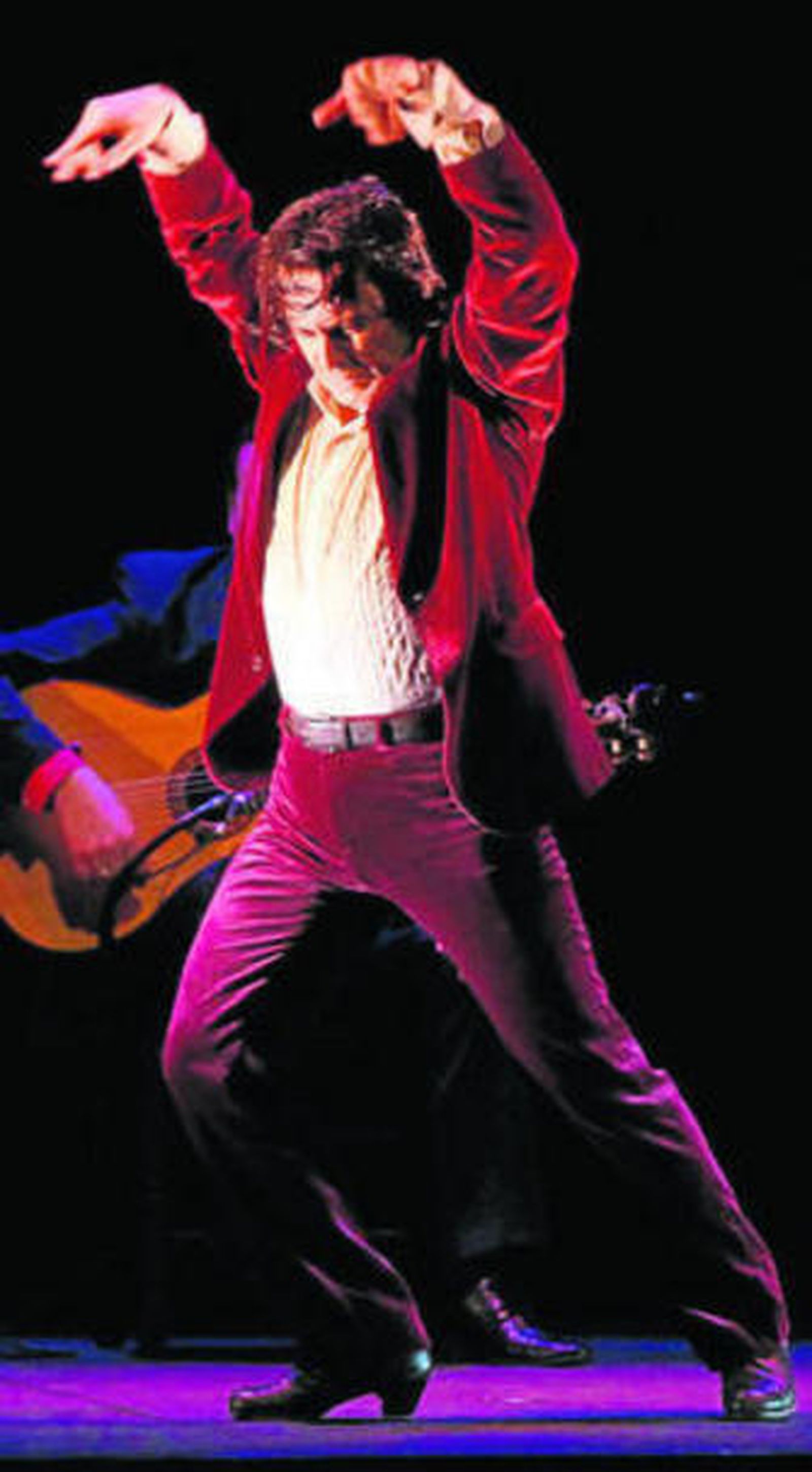 Javier Barón, durante su actuación en último Festival de Jerez.