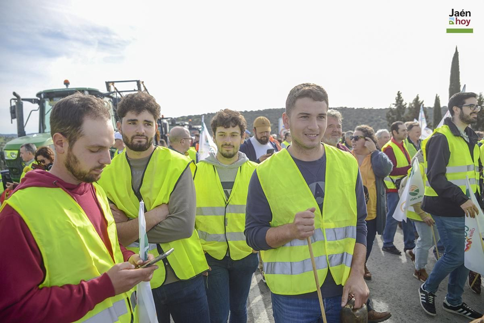 El campo protesta en Jaén por las medidas de la PAC.