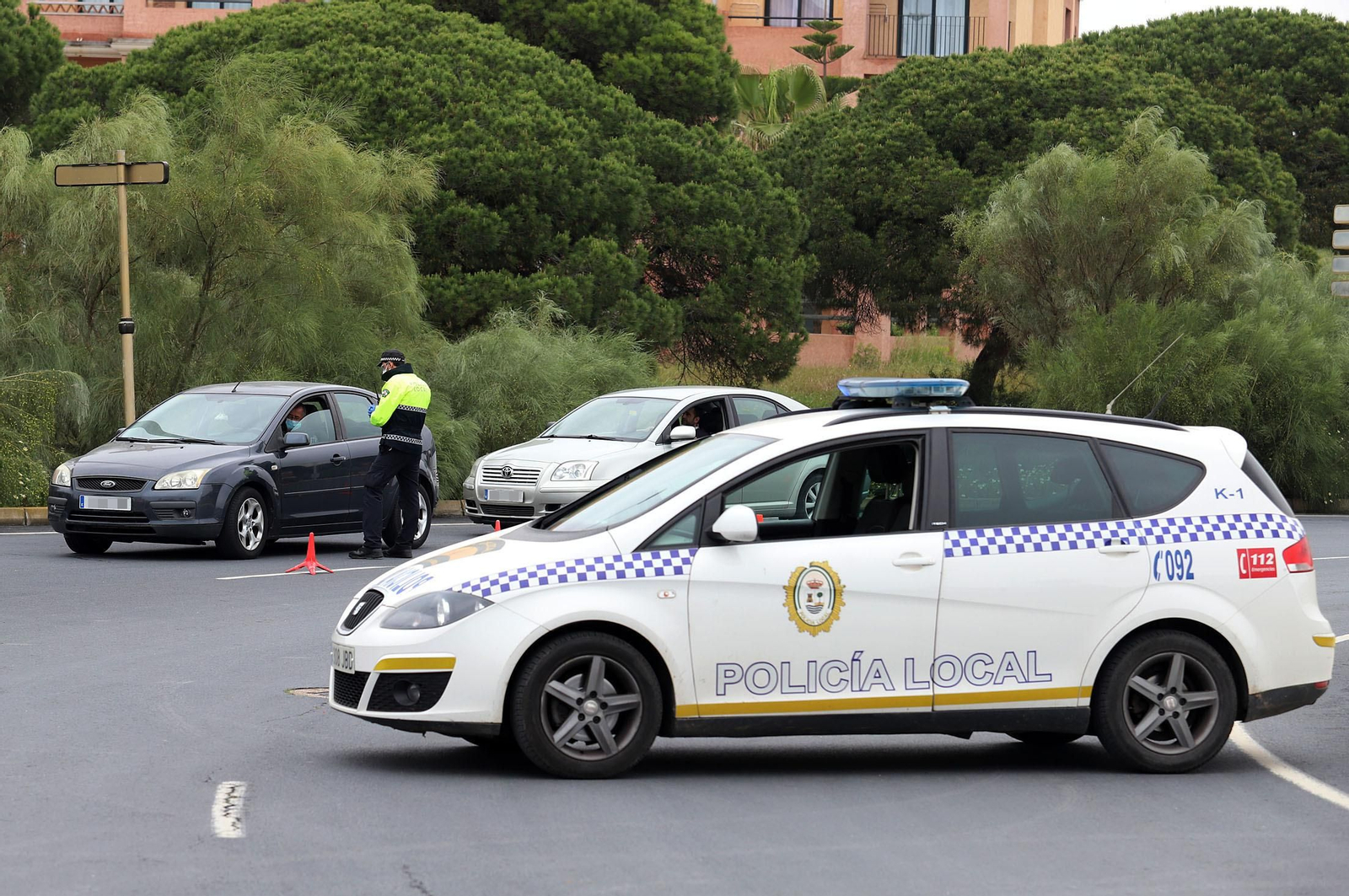 Vehículo de la Policía Local de Punta Umbría.