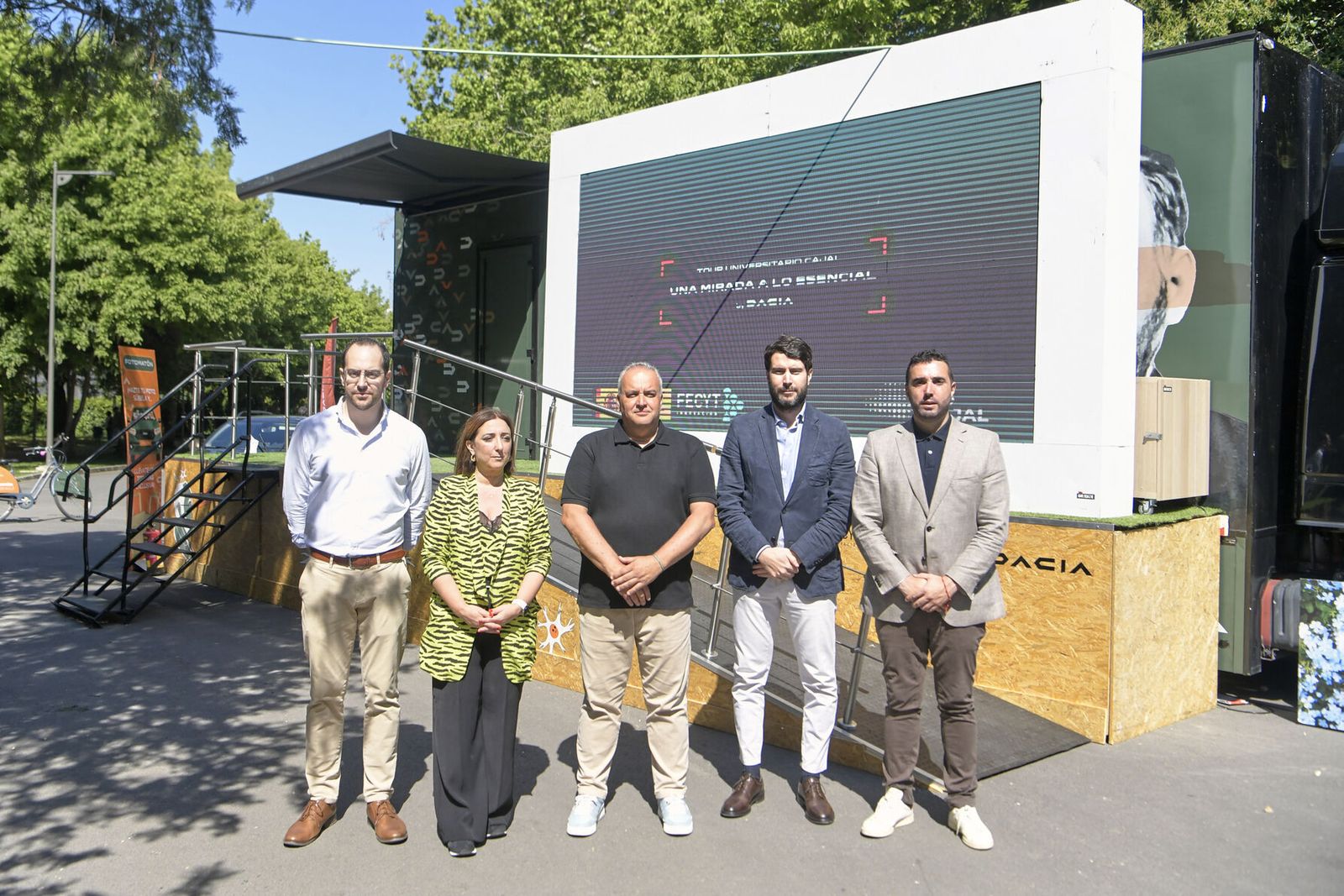Presentación del tour en los Paseillos de la UGR.