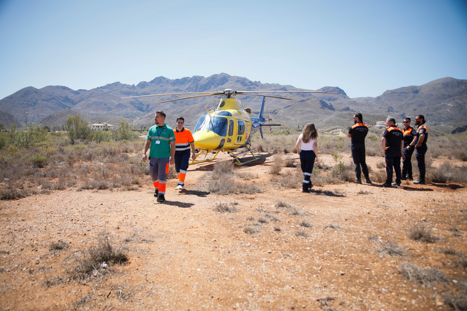 Así se ha vivido el simulacro de incendio forestal en Turre