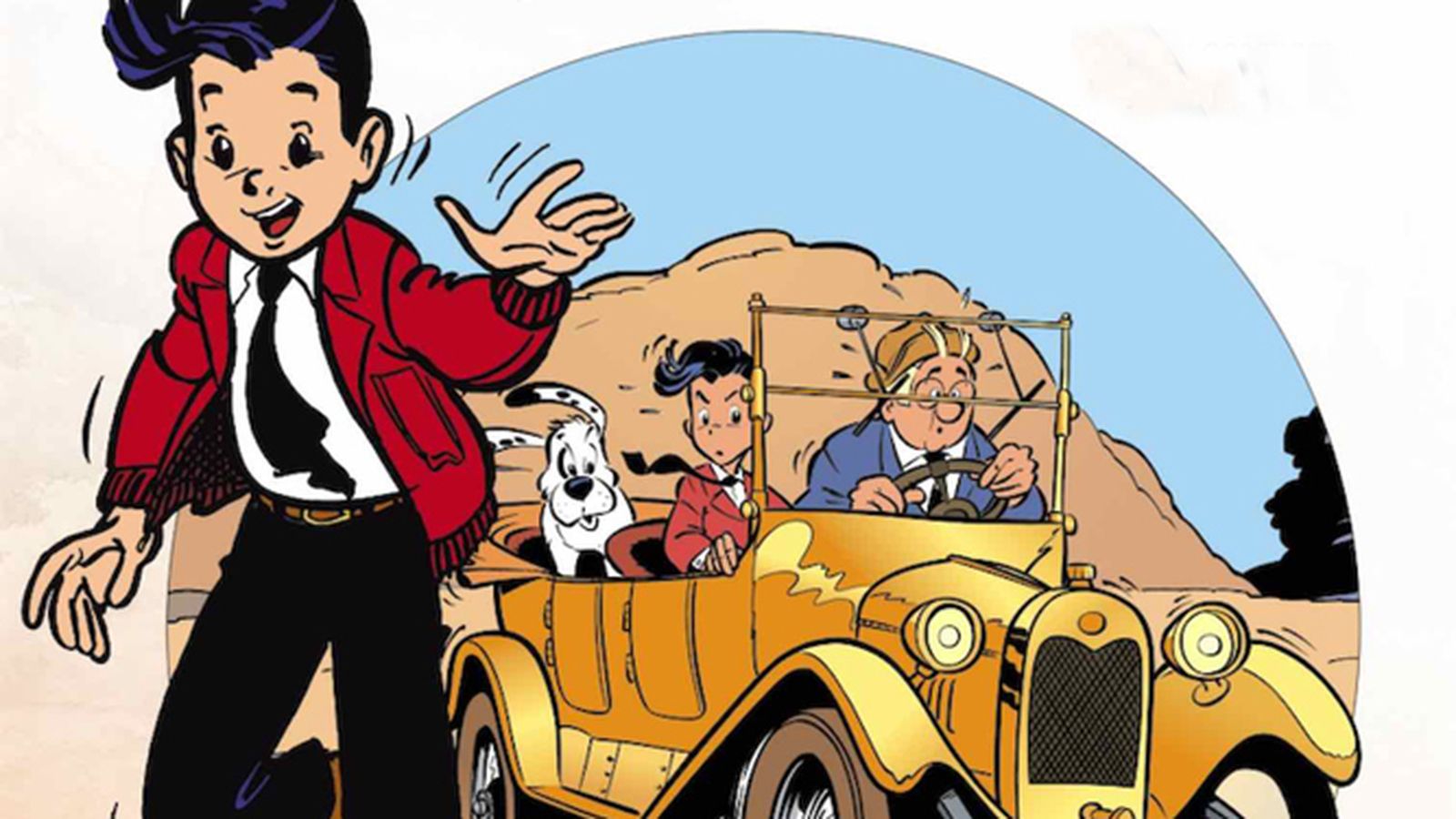 El reportero Luc Júnior.