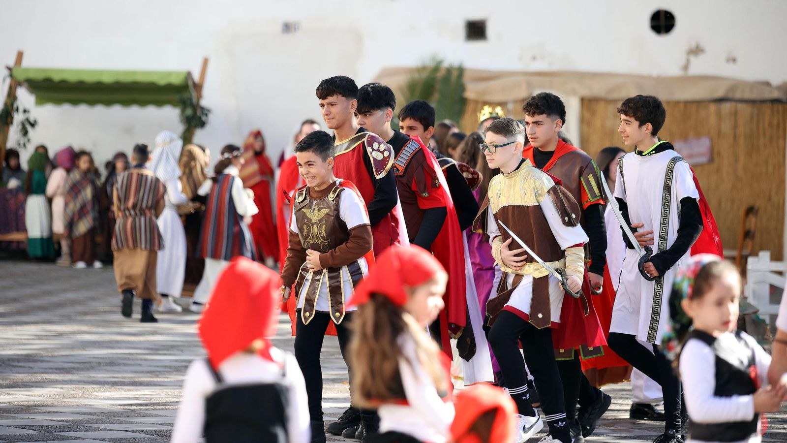 Imágenes del Belén Viviente de la plaza San Lucas en Jerez