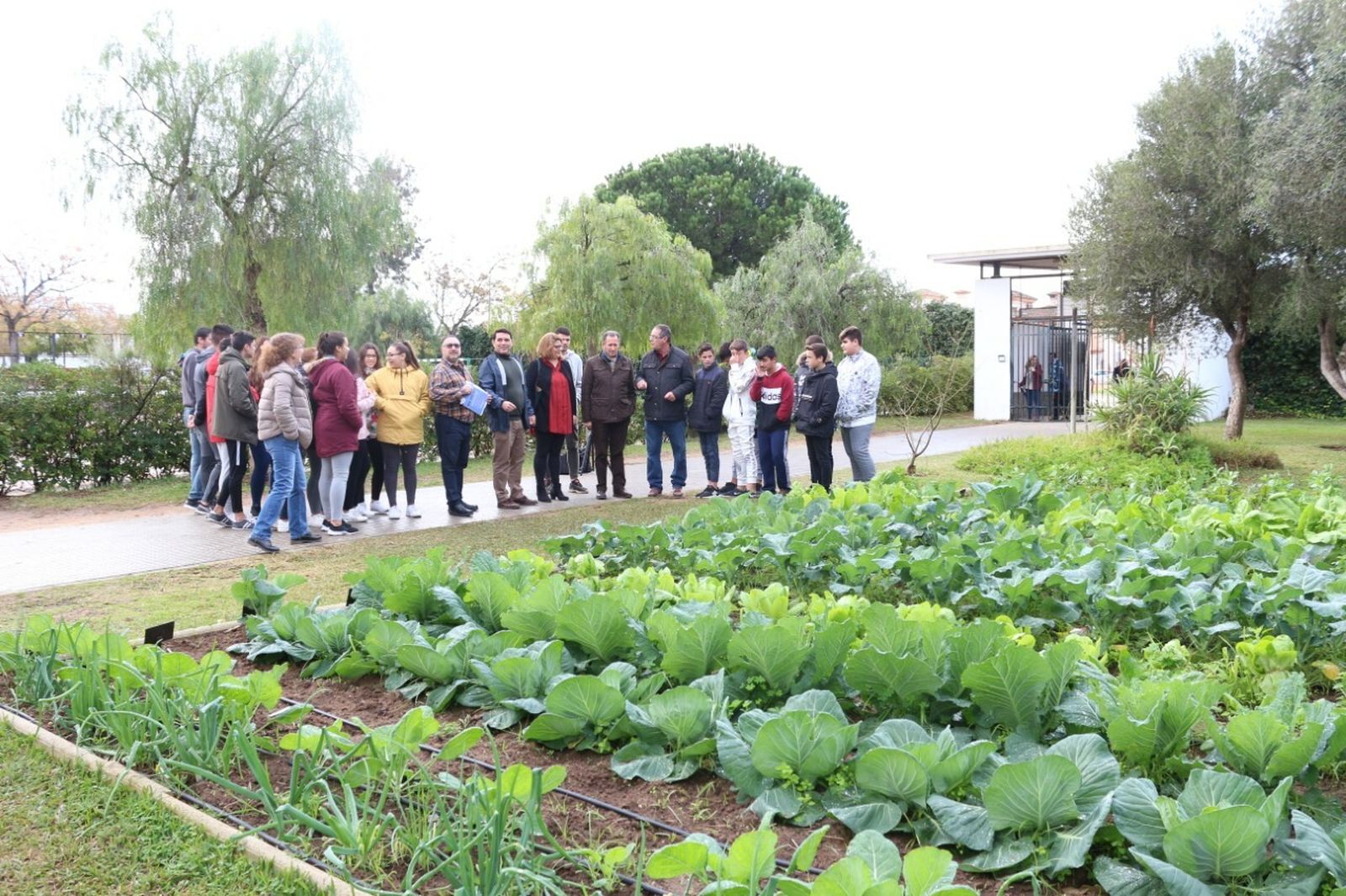Visita al proyecto 'huerto Escolar' del IES Huerta del Rosario.