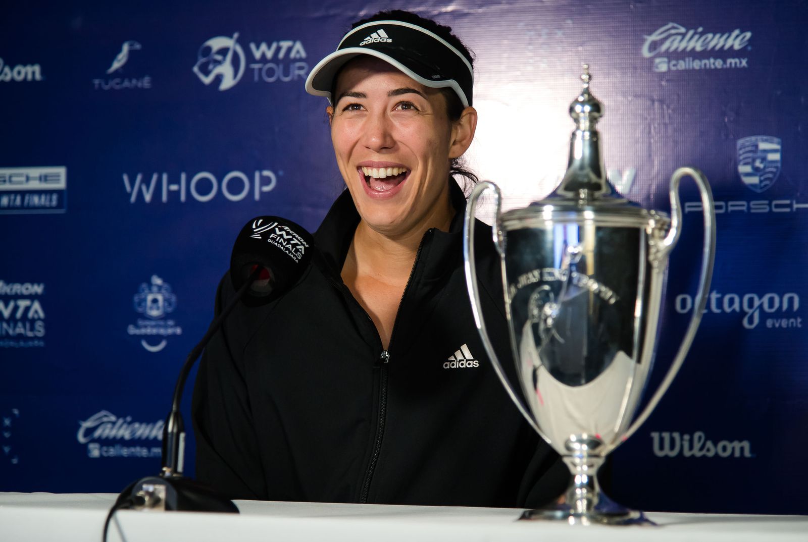 La celebración de Muguruza como 'maestra' del tenis