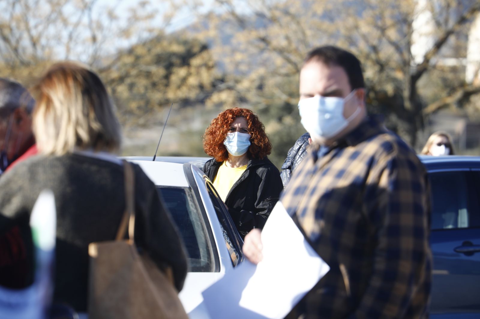 Las fotografías de la marcha lenta entre Córdoba y Badajoz para exigir la autovía A-81