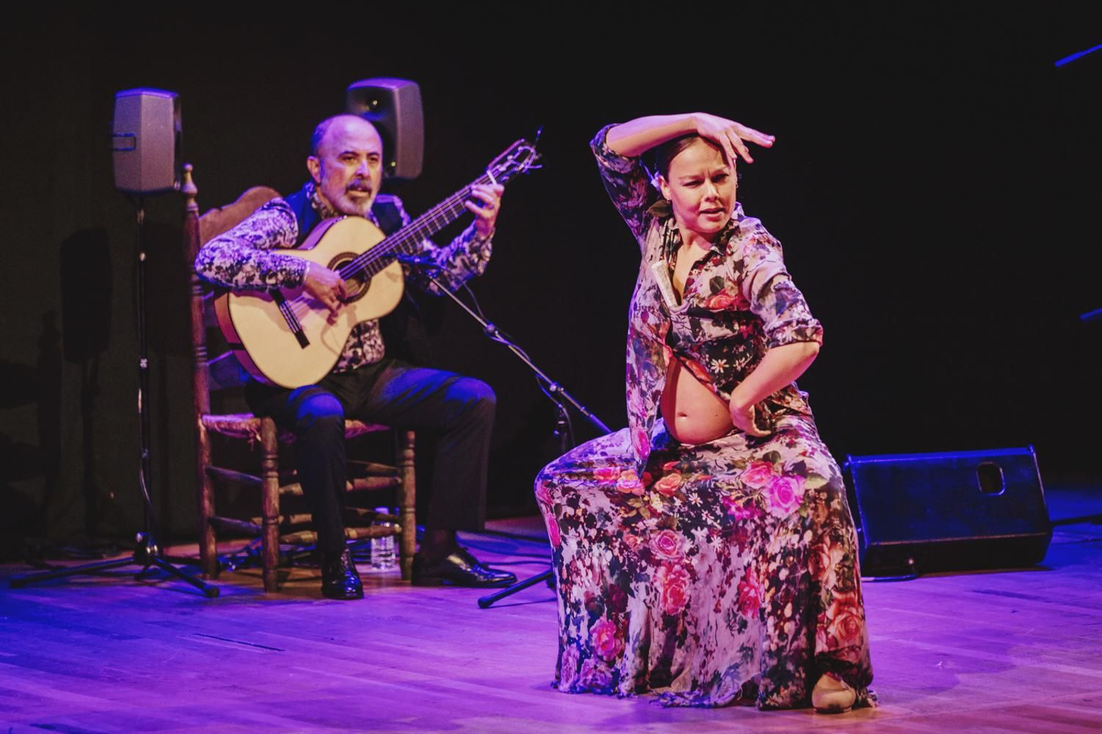 Rafael Rodríguez y Rocío Molina, durante el recital del primero en el Espacio Turina.