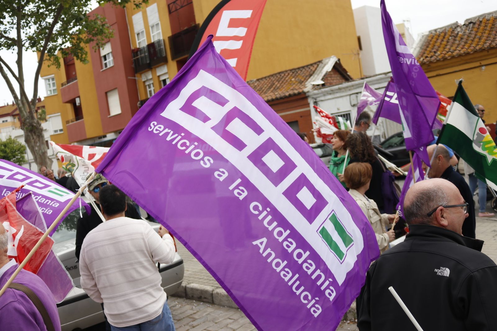 La manifestación por el Día del Trabajador en La Línea