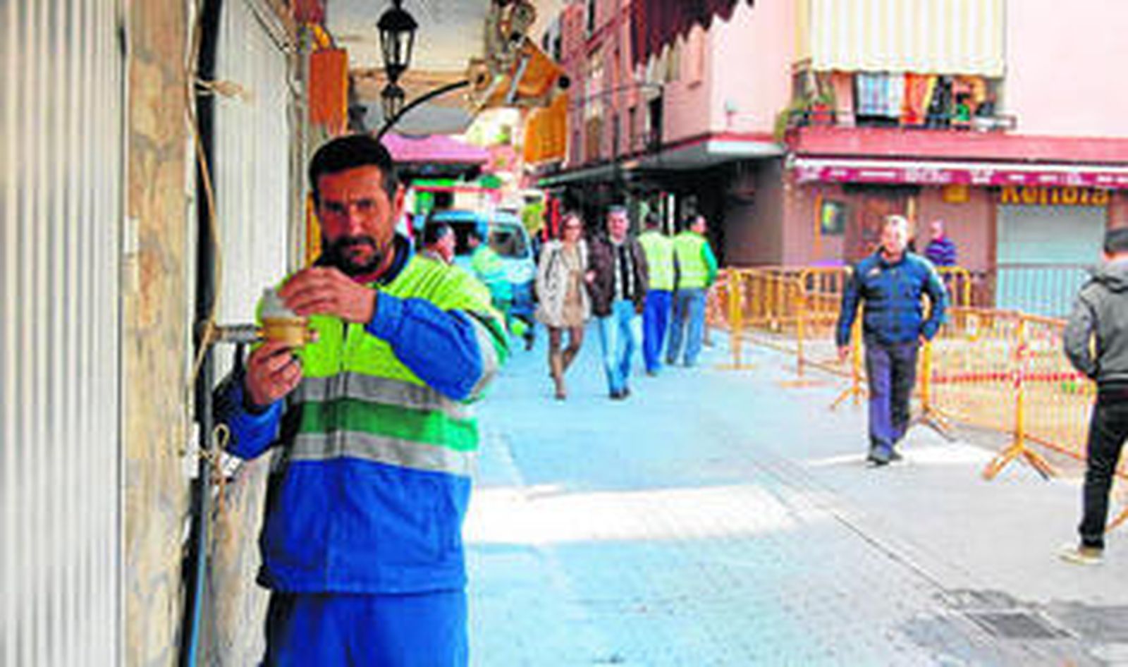 Las obras ya han comenzado en el entorno de la plaza Kelibia.