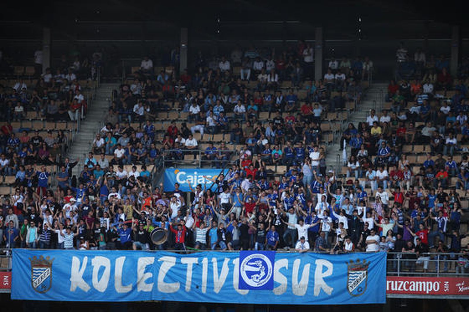 Los aficionados del Kolectivo Sur.   Foto: Vanesa Lobo