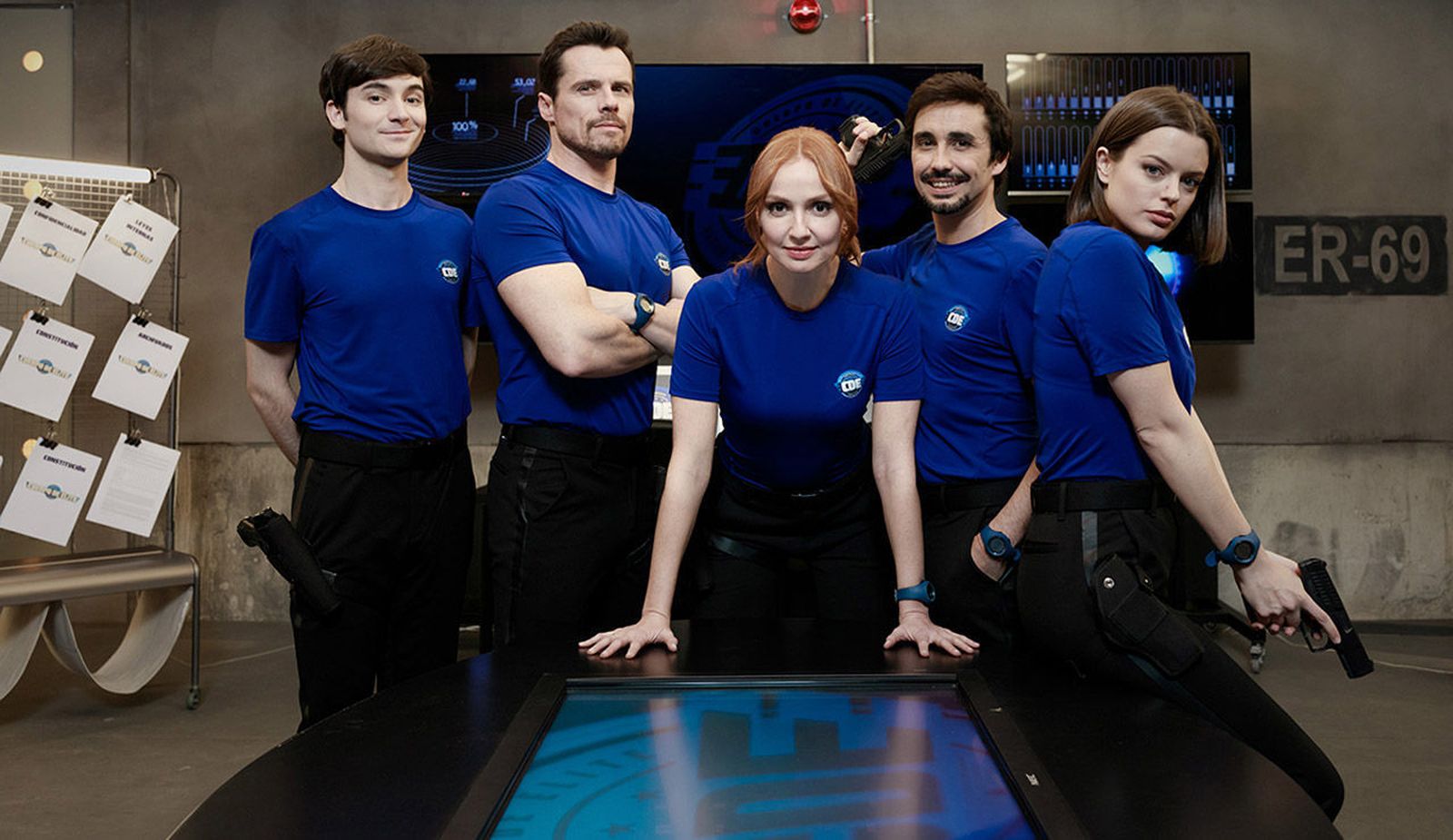 Los protagonistas de la serie 'Cuerpo de élite'