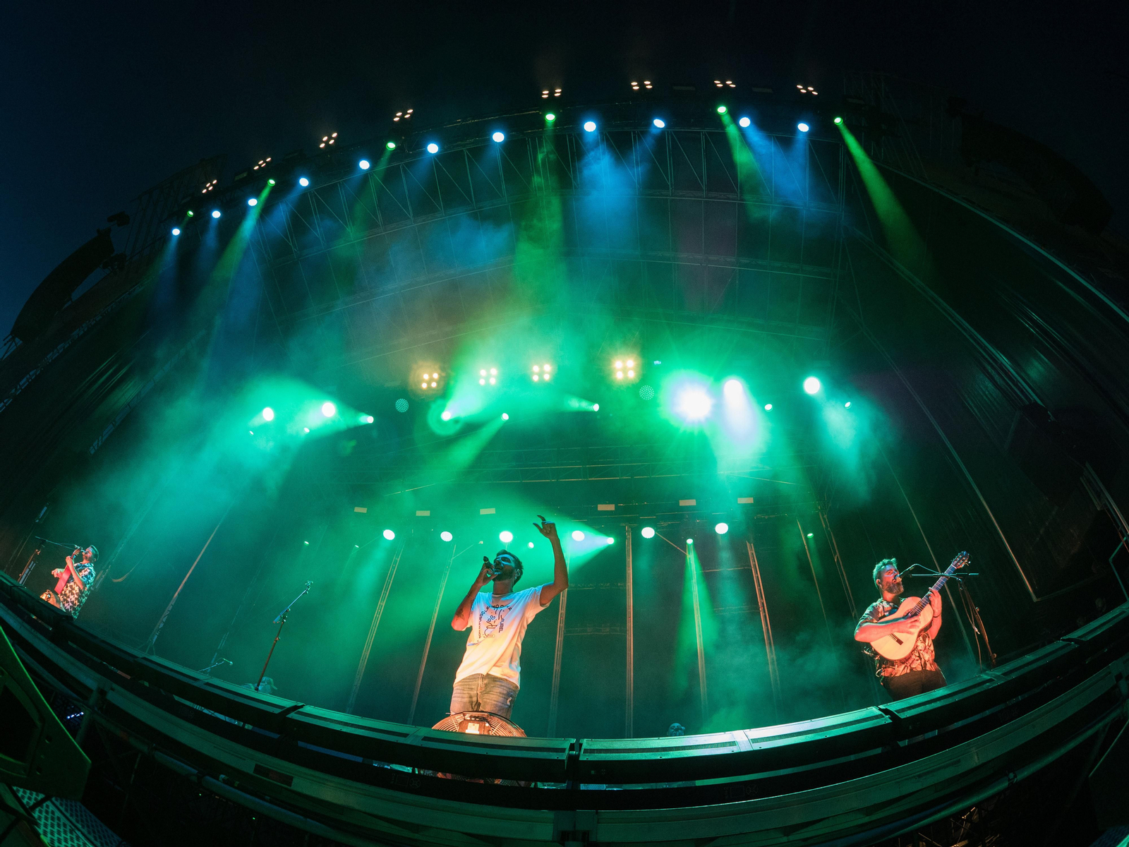 Raúle, en concierto en el Bahía Sound de San Fernando