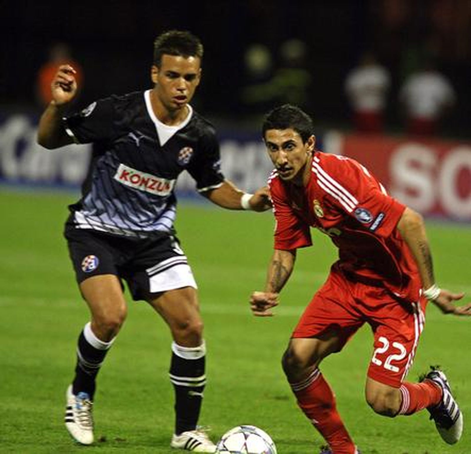 El Real Madrid venció con un tanto de Di María al Dinamo de Zagreb en su debut en Liga de Campeones.

Foto: EFE