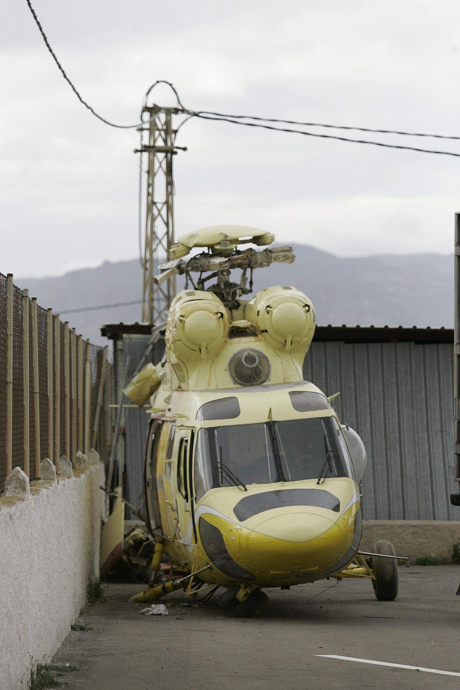Helicóptero encontrado cerca de la finca El Romeral, en Níjar.