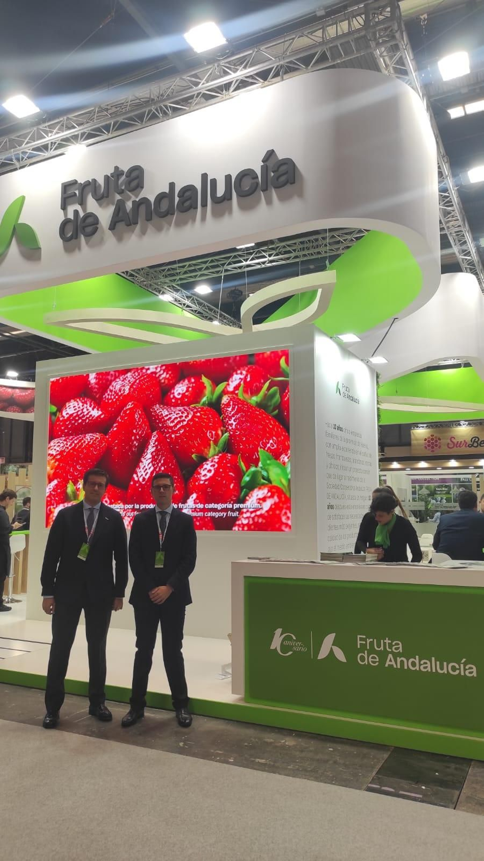 Imágenes de la participación de Huelva en la primera jornada de Fruit Attraction 2024