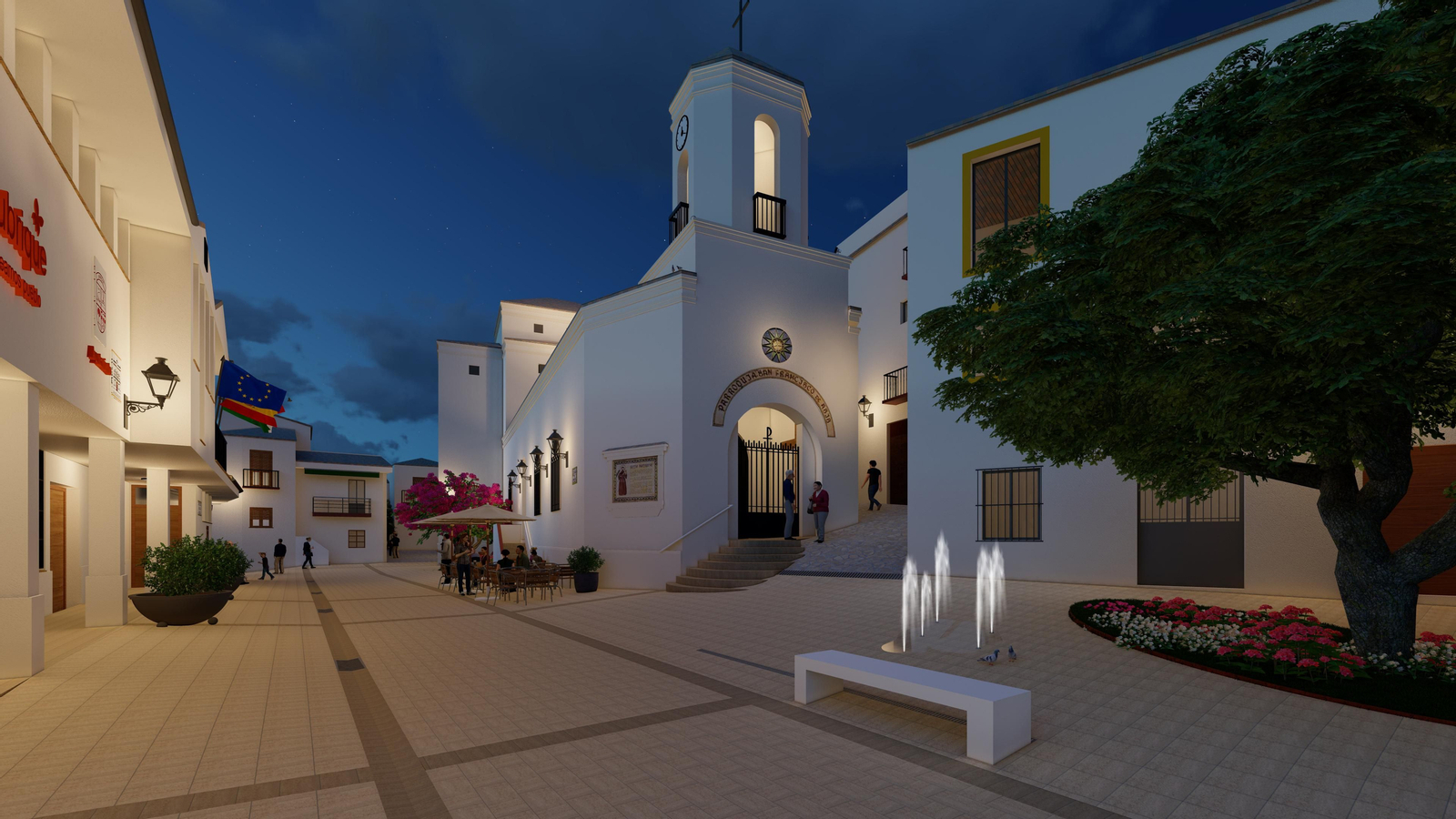 Recreación de la nueva imagen de la plaza tras su reforma.