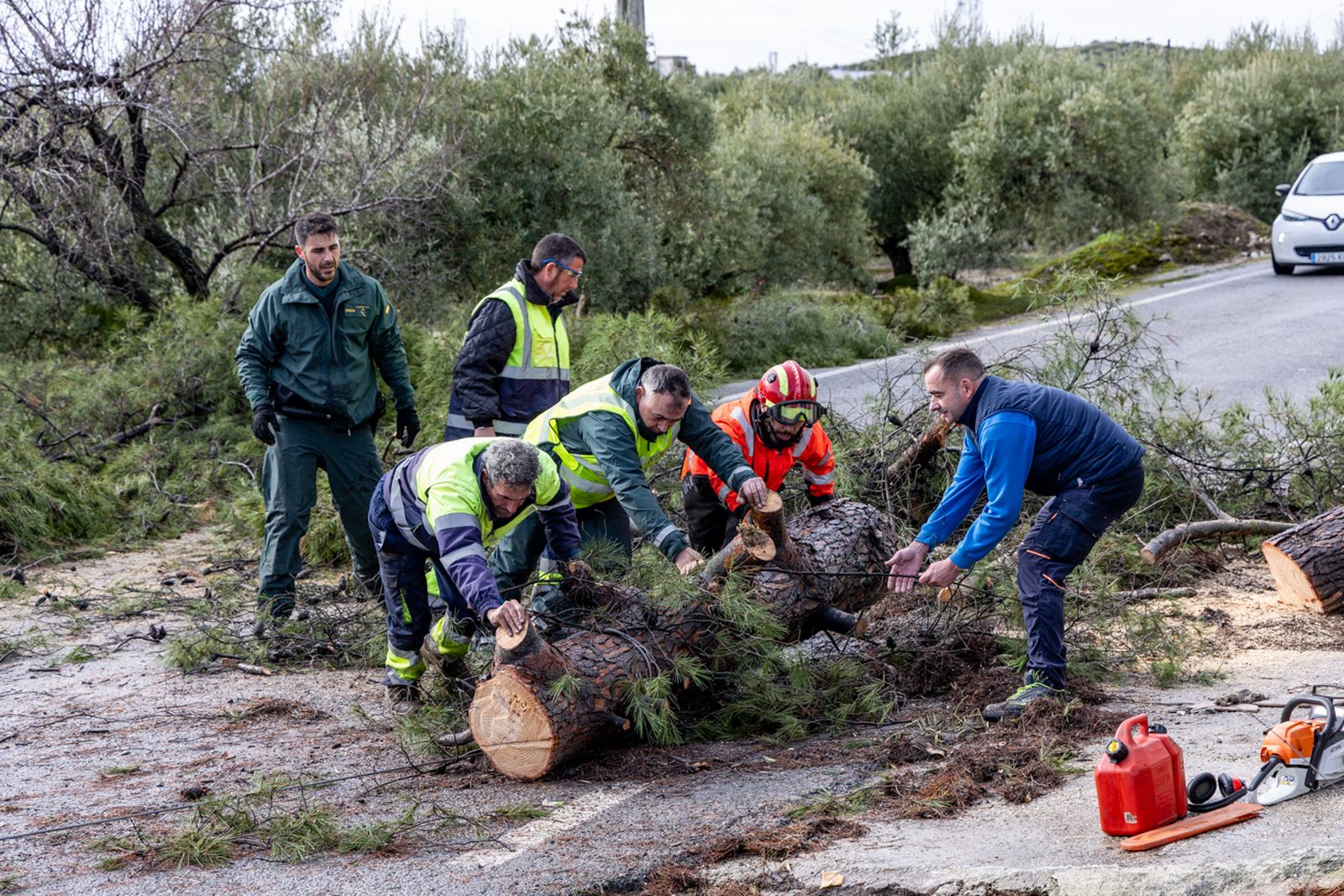 Así queda Monte Lope Álvarez después de la tromba de agua caída