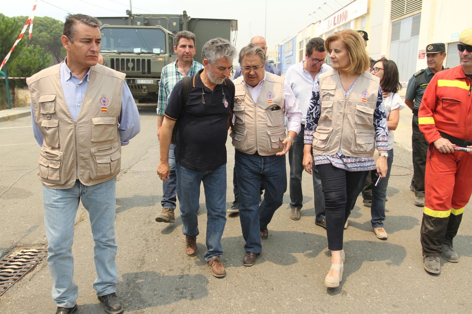 Las imágenes del incendio en Moguer y Mazagón