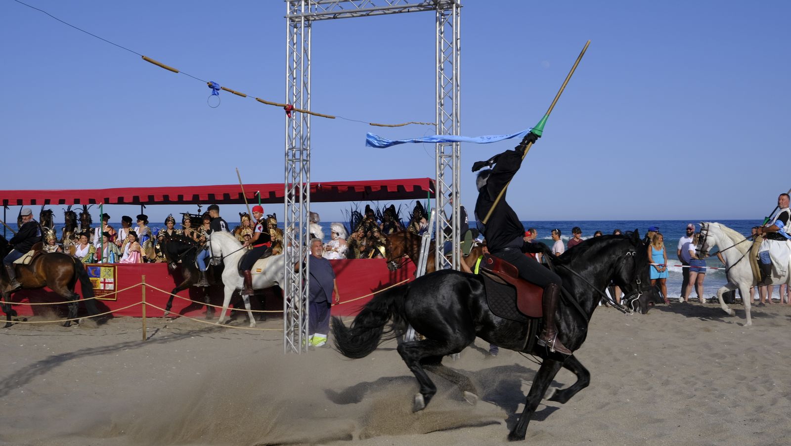 Imágenes del Torneo Medieval en la Playa del Lance. Moros y Cristianos de Mojácar
