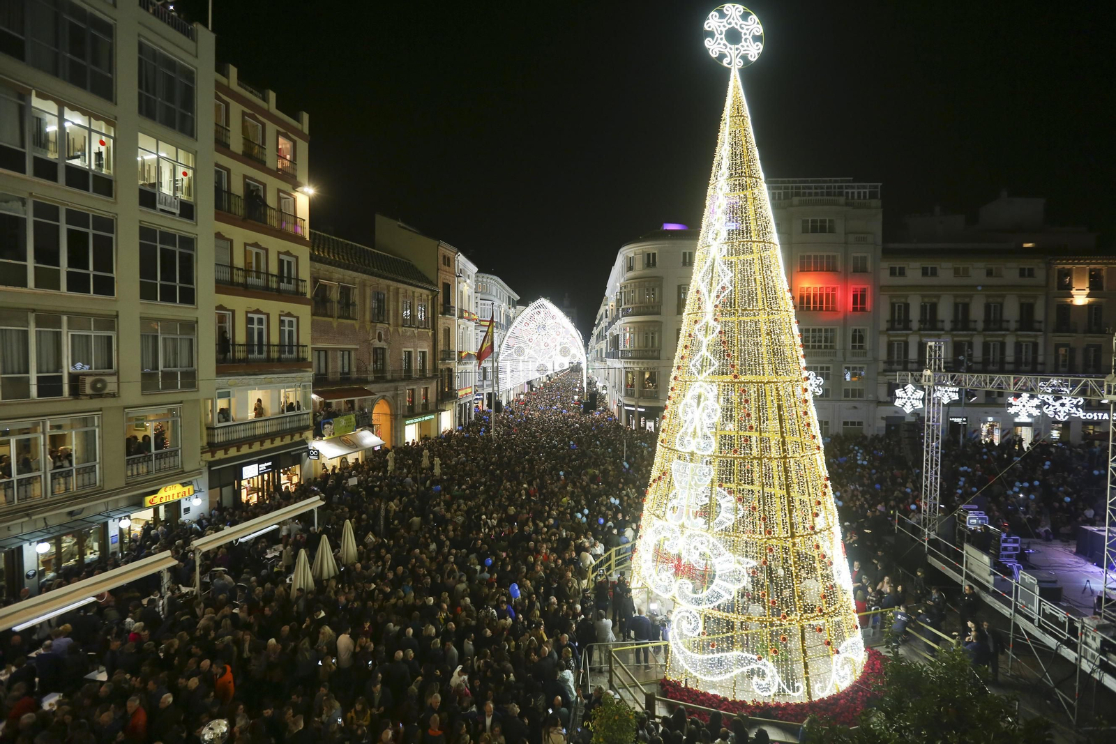 Málaga se enciende por Navidad