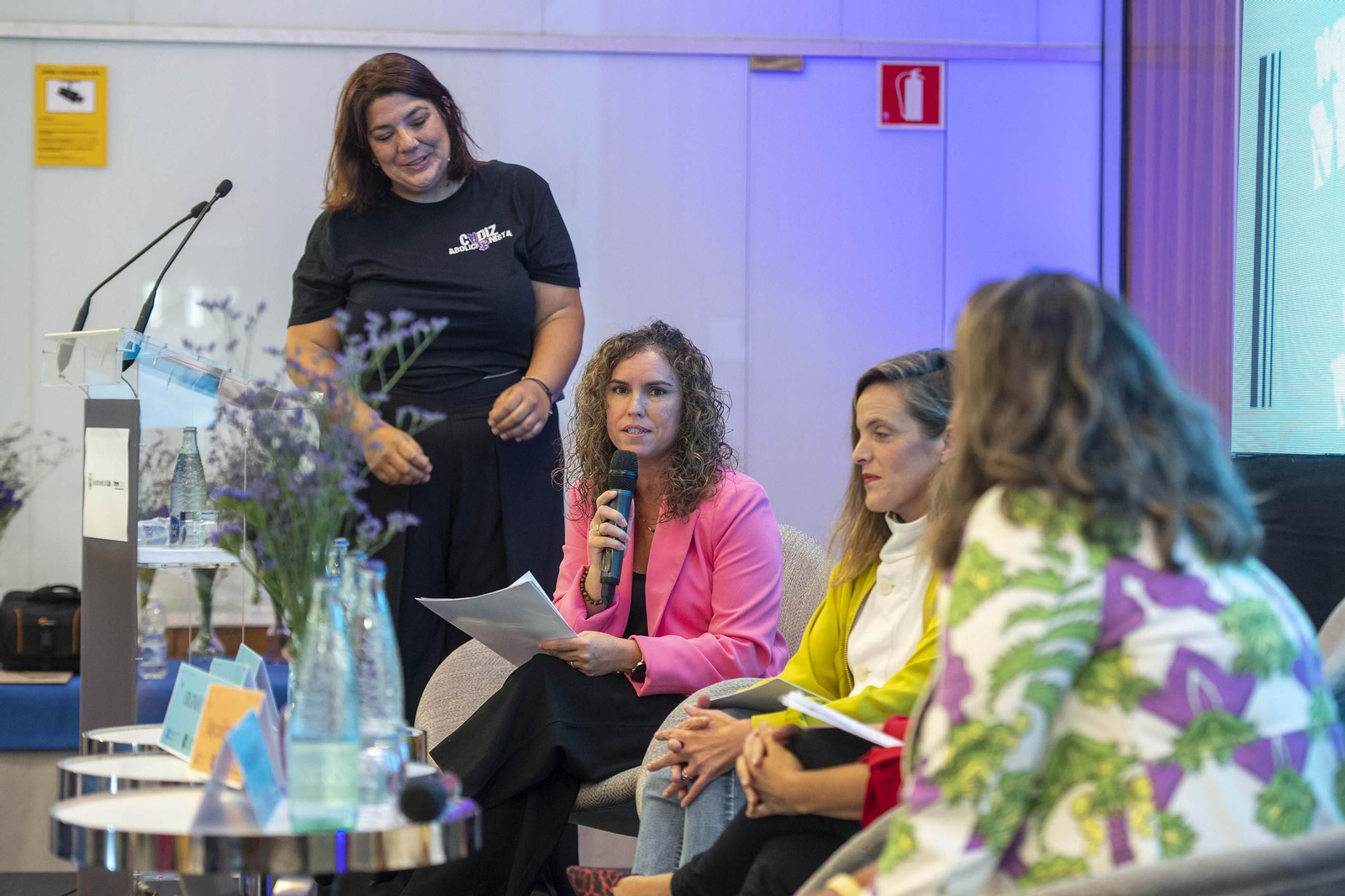 Susana Sánchez, con la asociación Cádiz Abolicionista en 2023. 