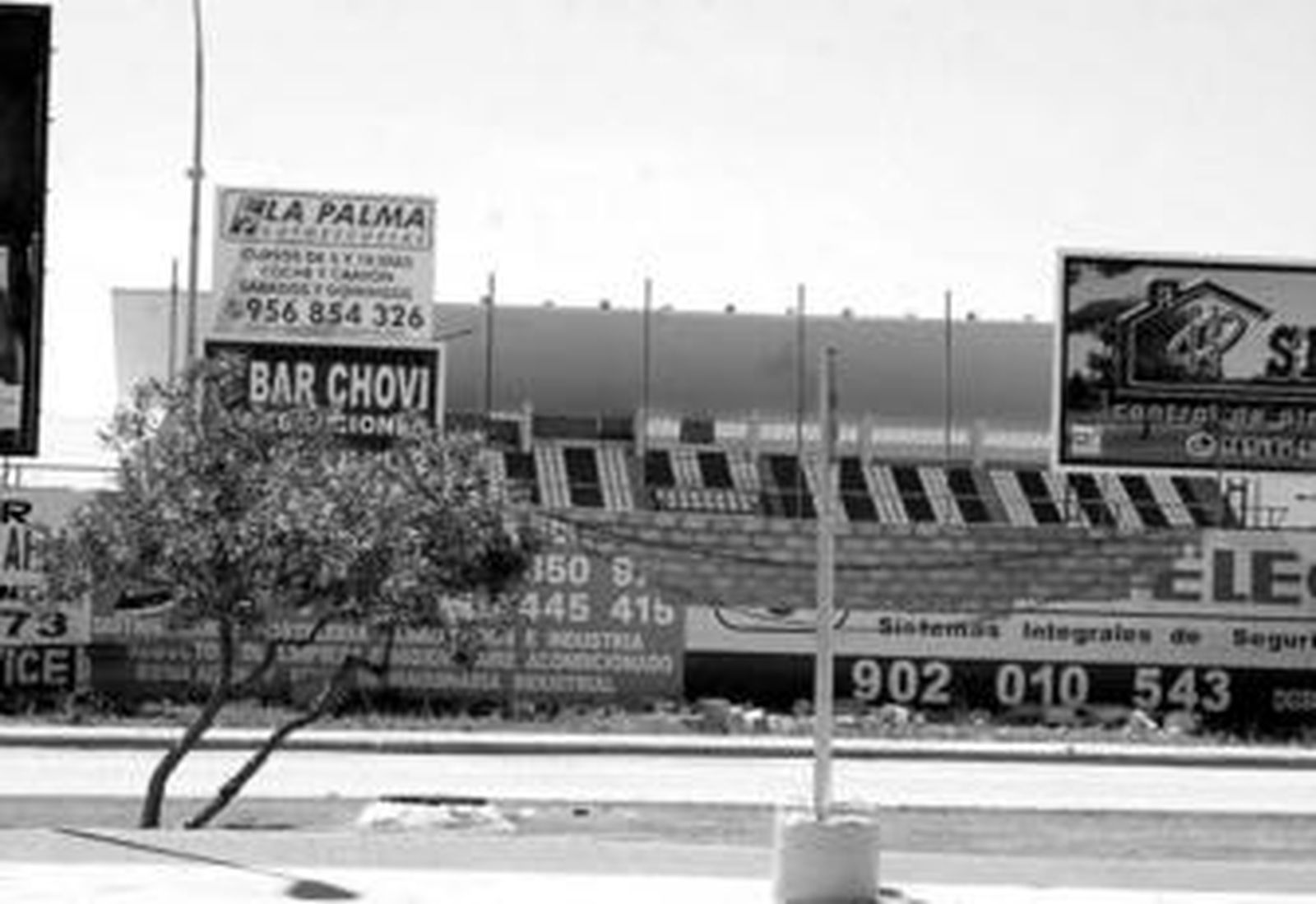 Imagen actual del estadio José del Cuvillo, vista desde la antigua Nacional IV.