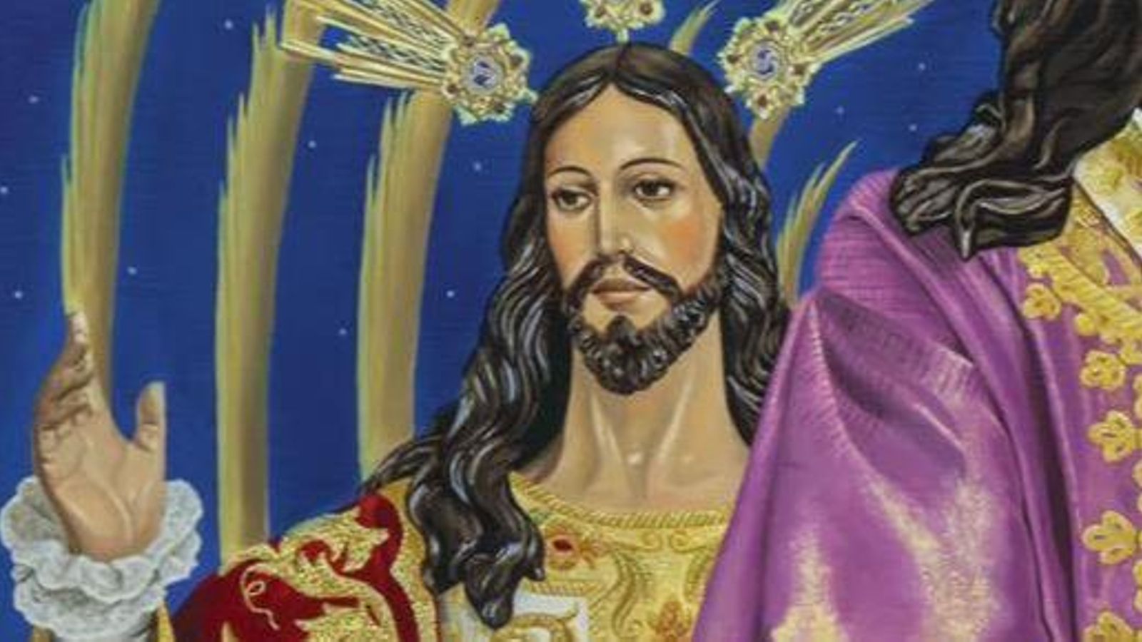 Entrada de Jesús en Jerusalén en el Cartel de la Semana Santa Granada 2025