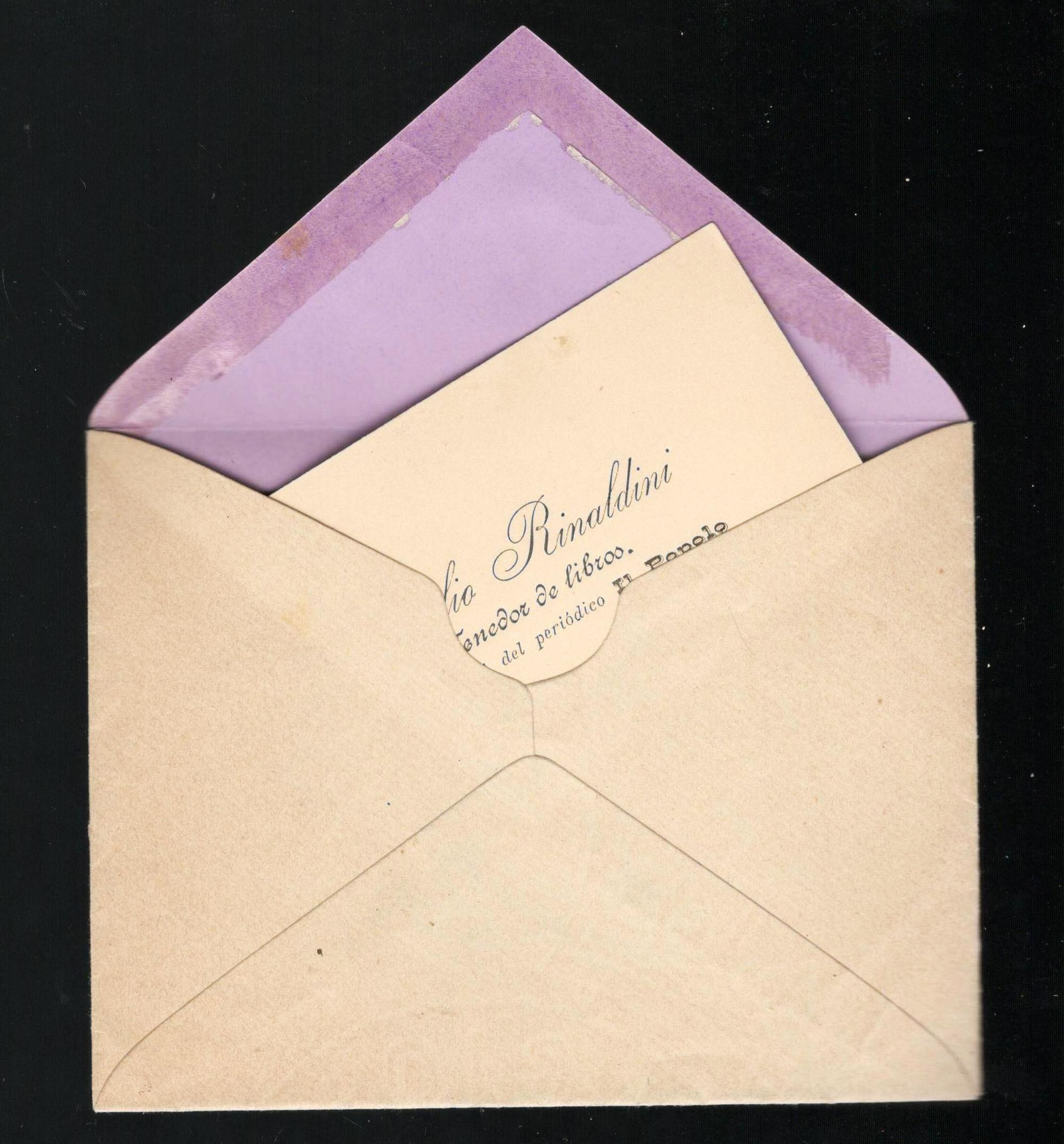 Tarjeta subastada estos días en Puebla de Guzmán