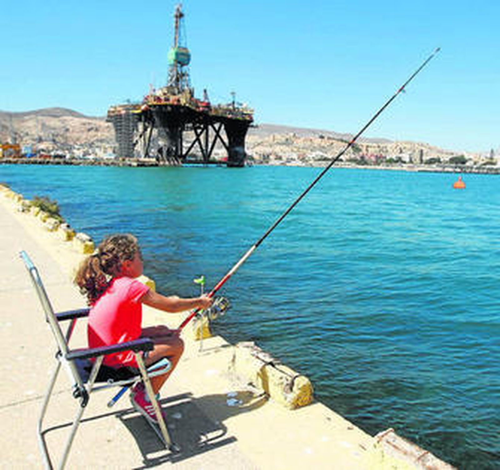 Meredith durante el concurso en el Camino del Faro.