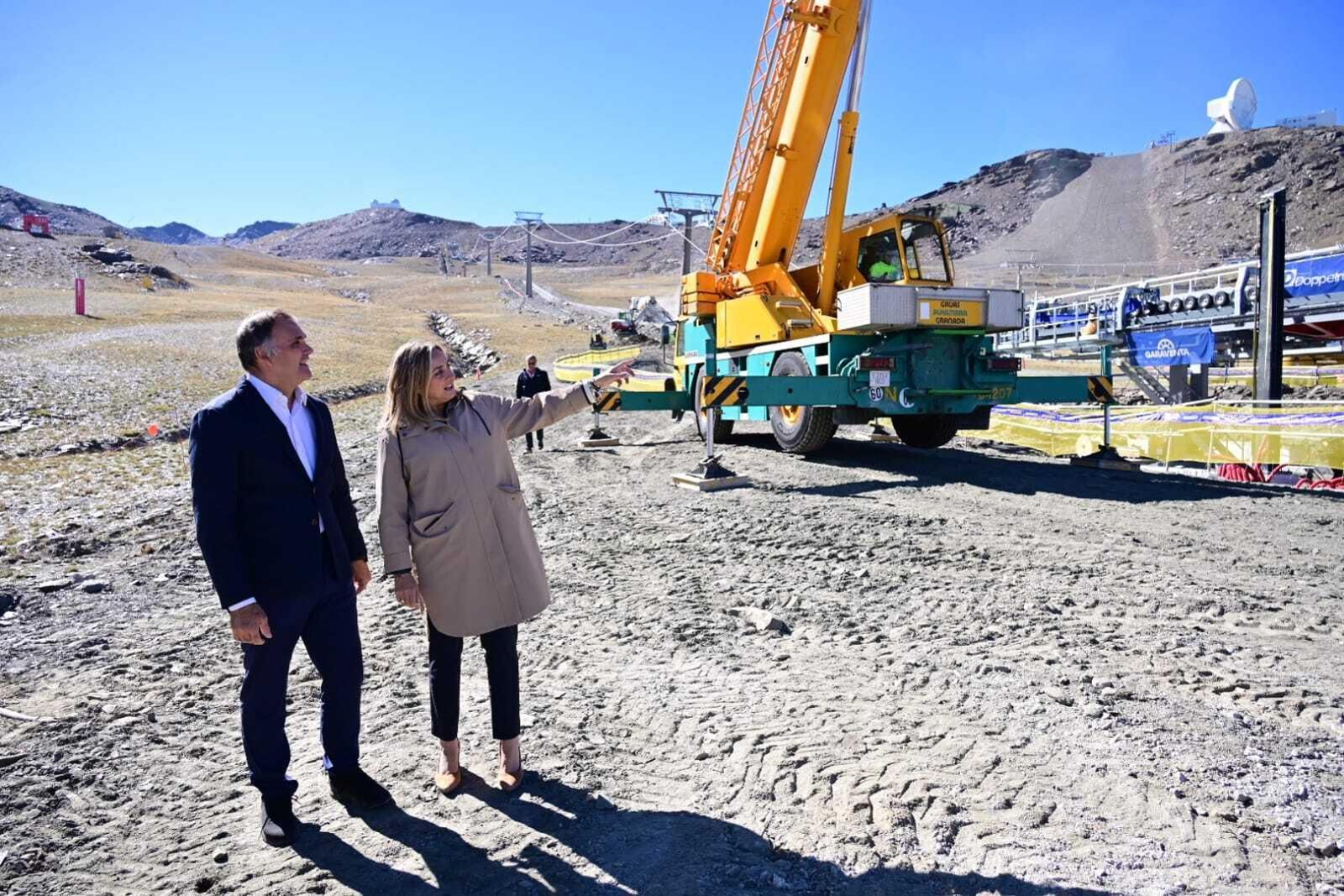 La construcción de los nuevos remontes de Sierra Nevada alcanza el 65% de ejecución