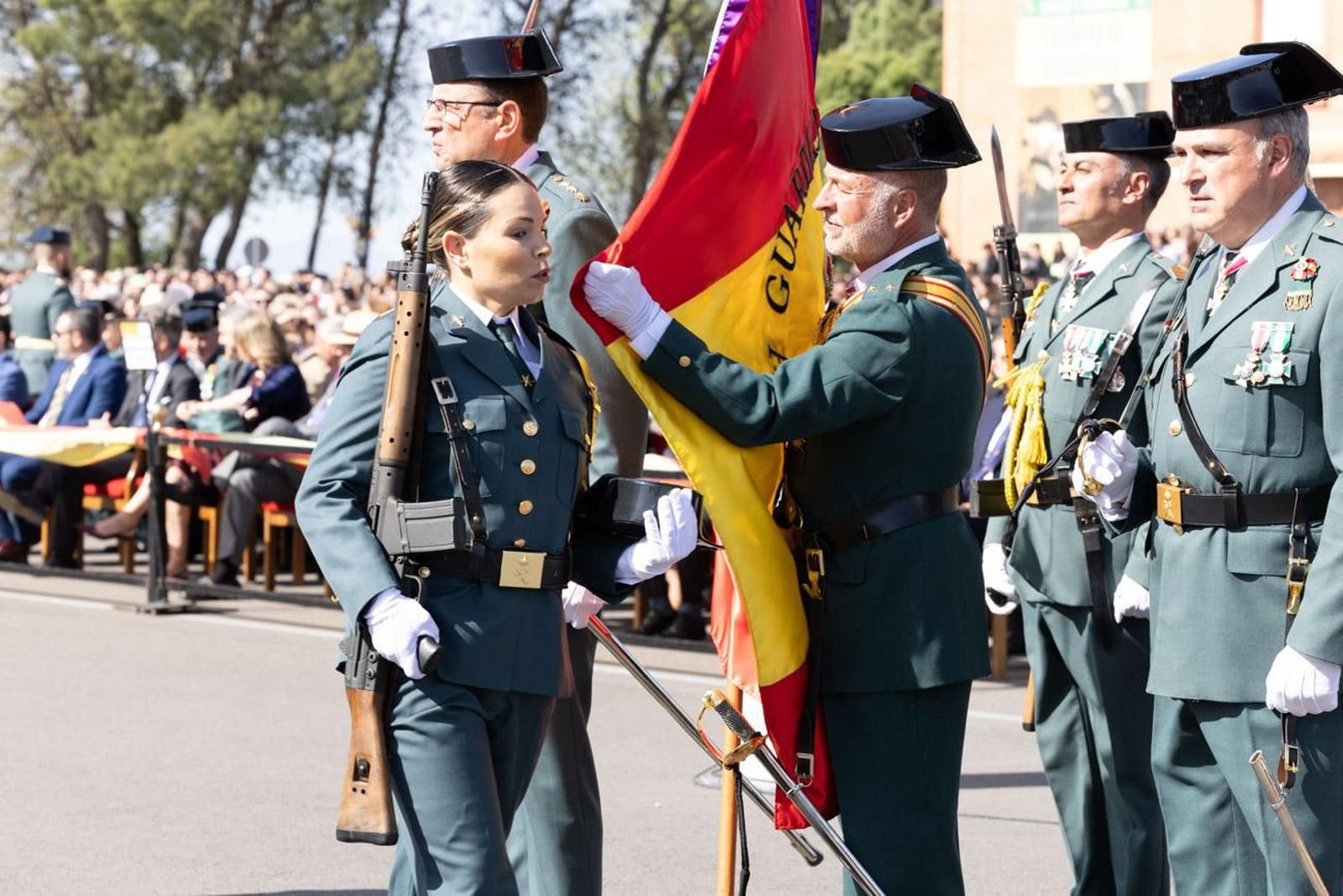 Acto de jura de bandera de la 130ª promoción de guardias civiles de la Academia de Baeza