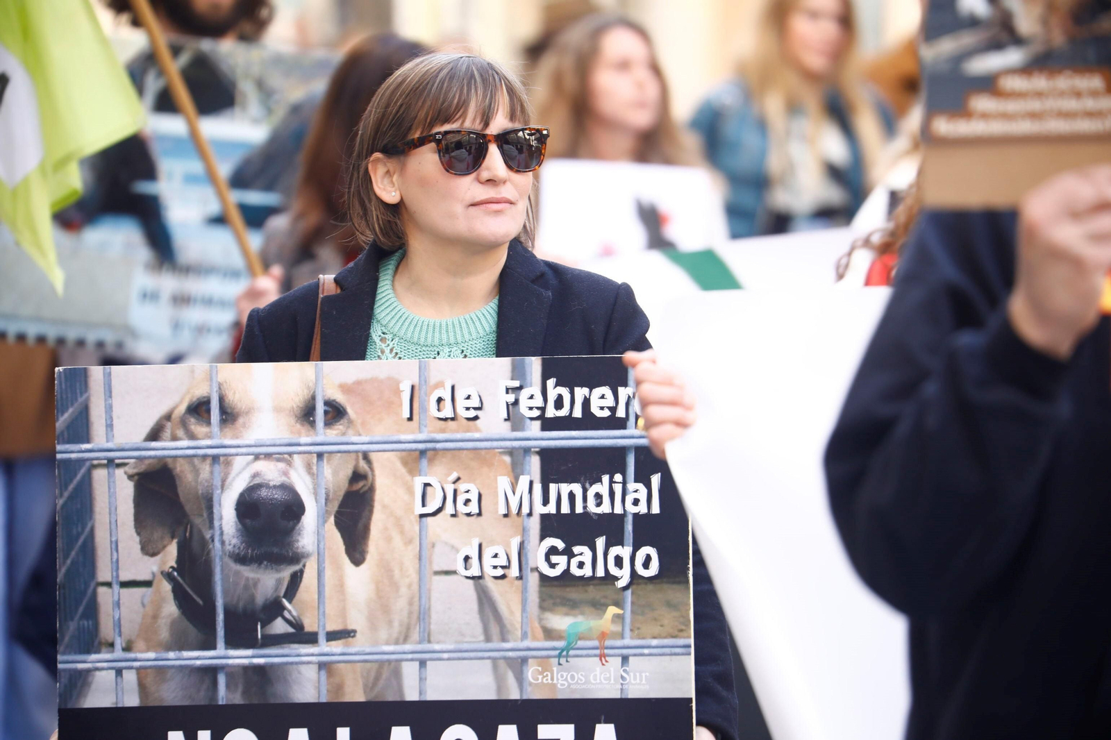 La protesta contra la caza en Córdoba, en imágenes