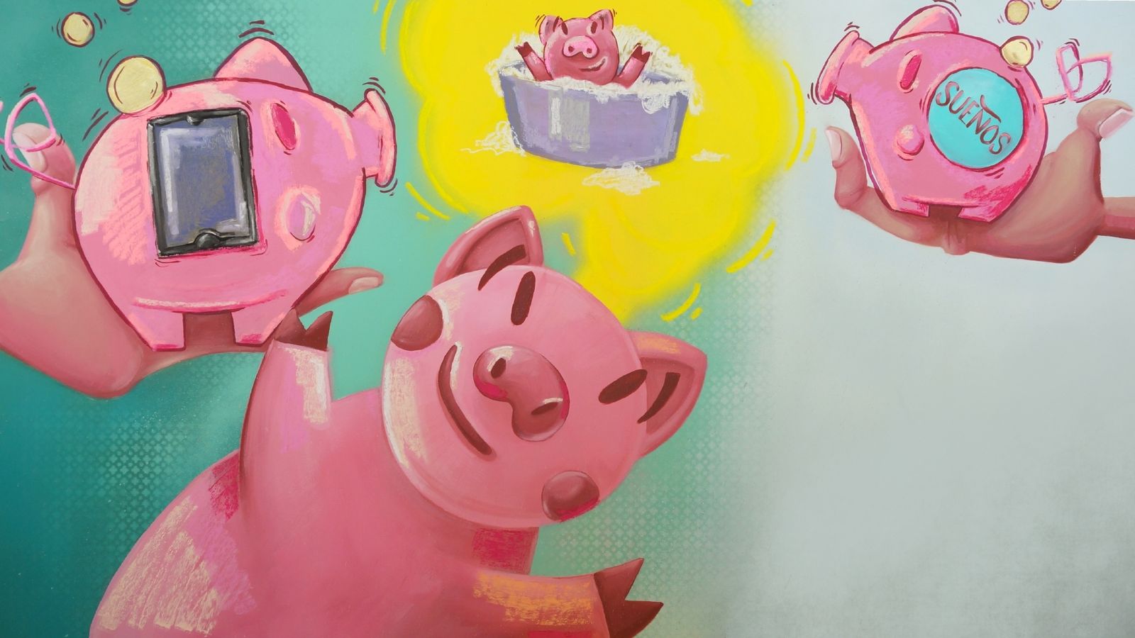 Una de las ilustraciones de Klandestino para AhorrArte.