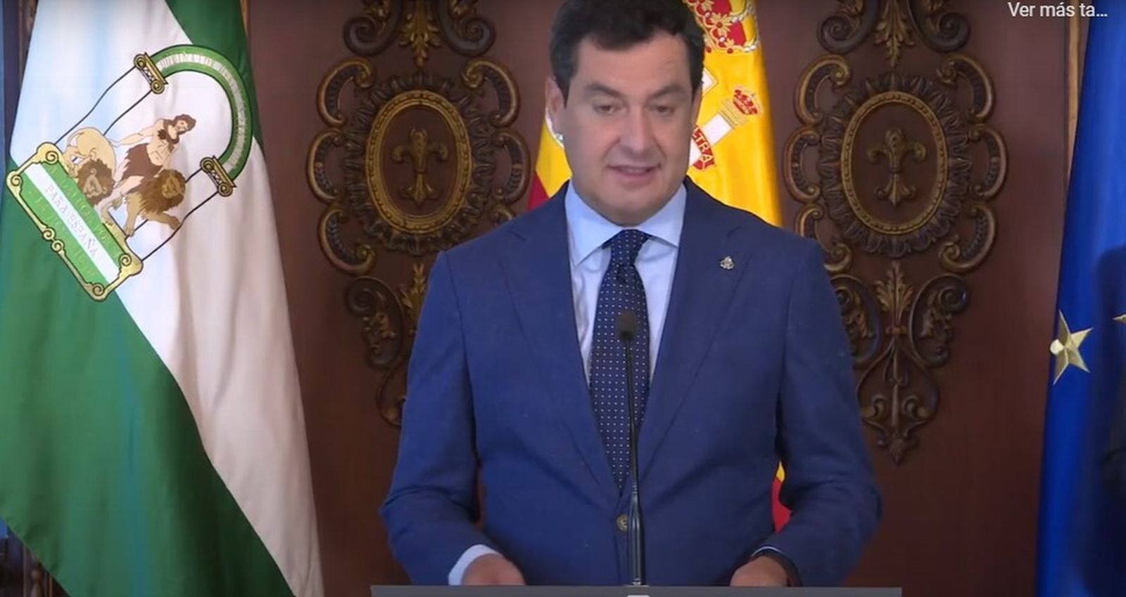 El presidente andaluz dará su discurso de fin de año desde un bar con solera de Granada