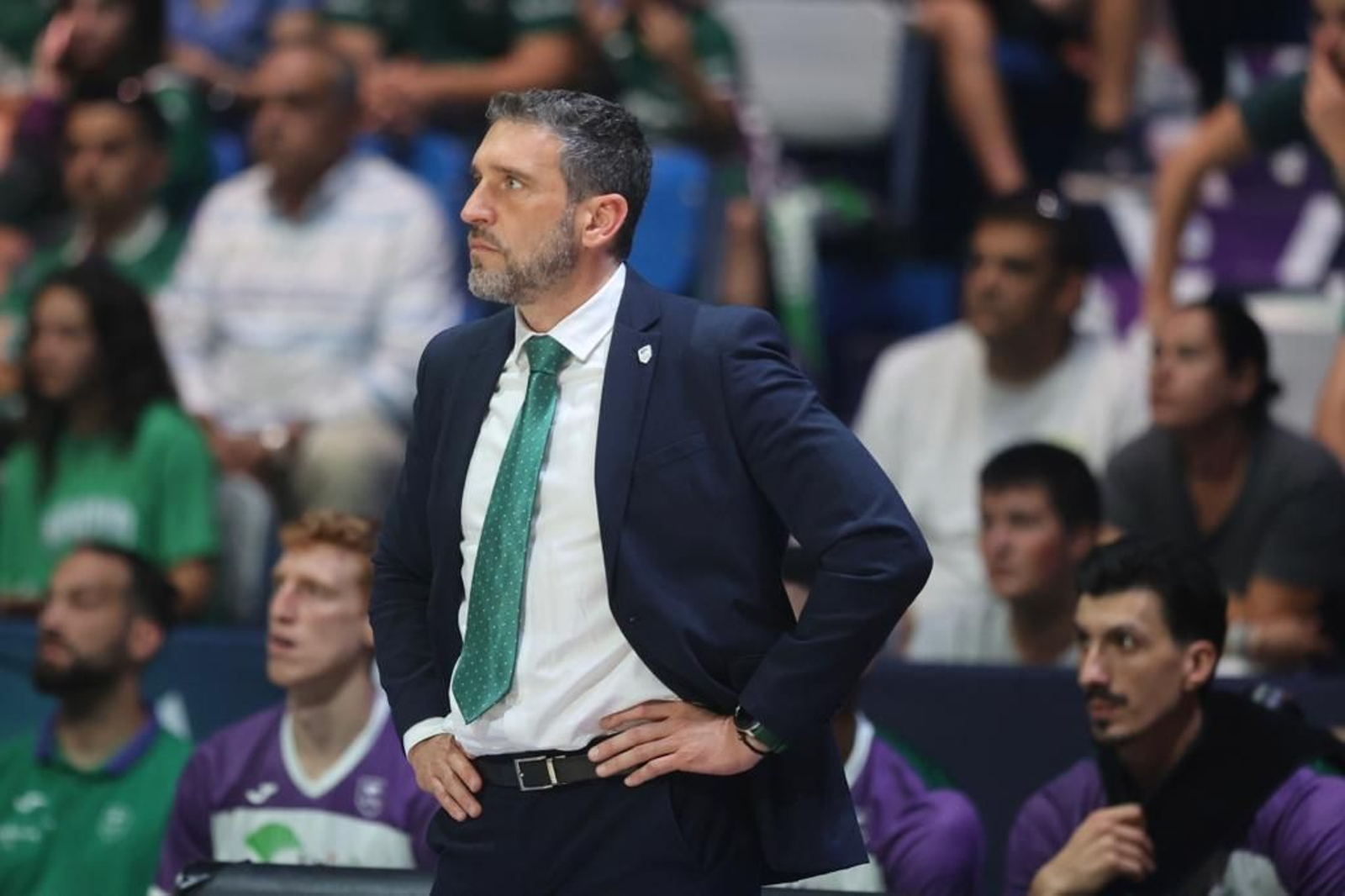 Ibon Navarro, durante el partido ante Lenovo Tenerife