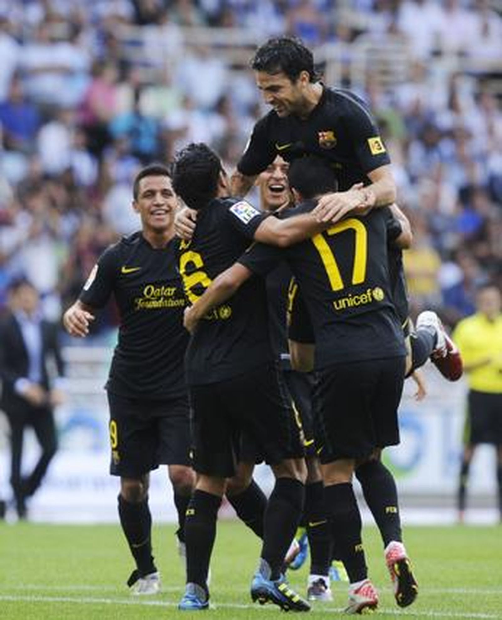 El Barcelona 'pincha' por primera vez en la temporada ante la Real Sociedad. / Reuters