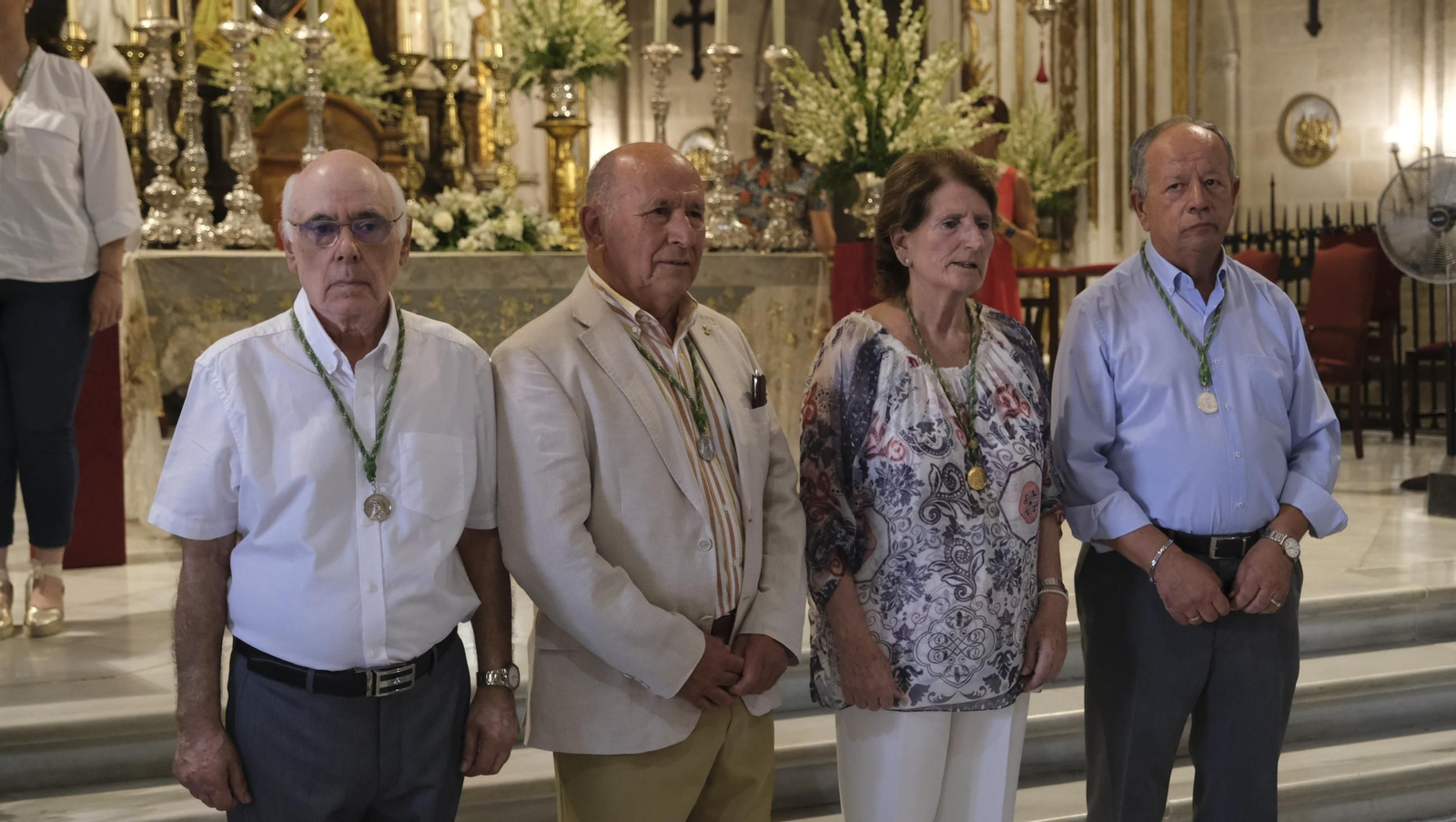 Ofrenda floral a la Virgen del Mar en la Feria de Almería 2024, en imágenes