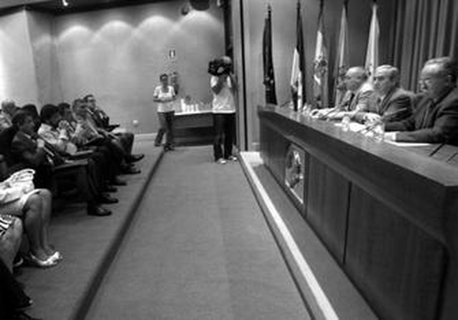 Una imagen de la reunión del comité director de la APBA, ayer.