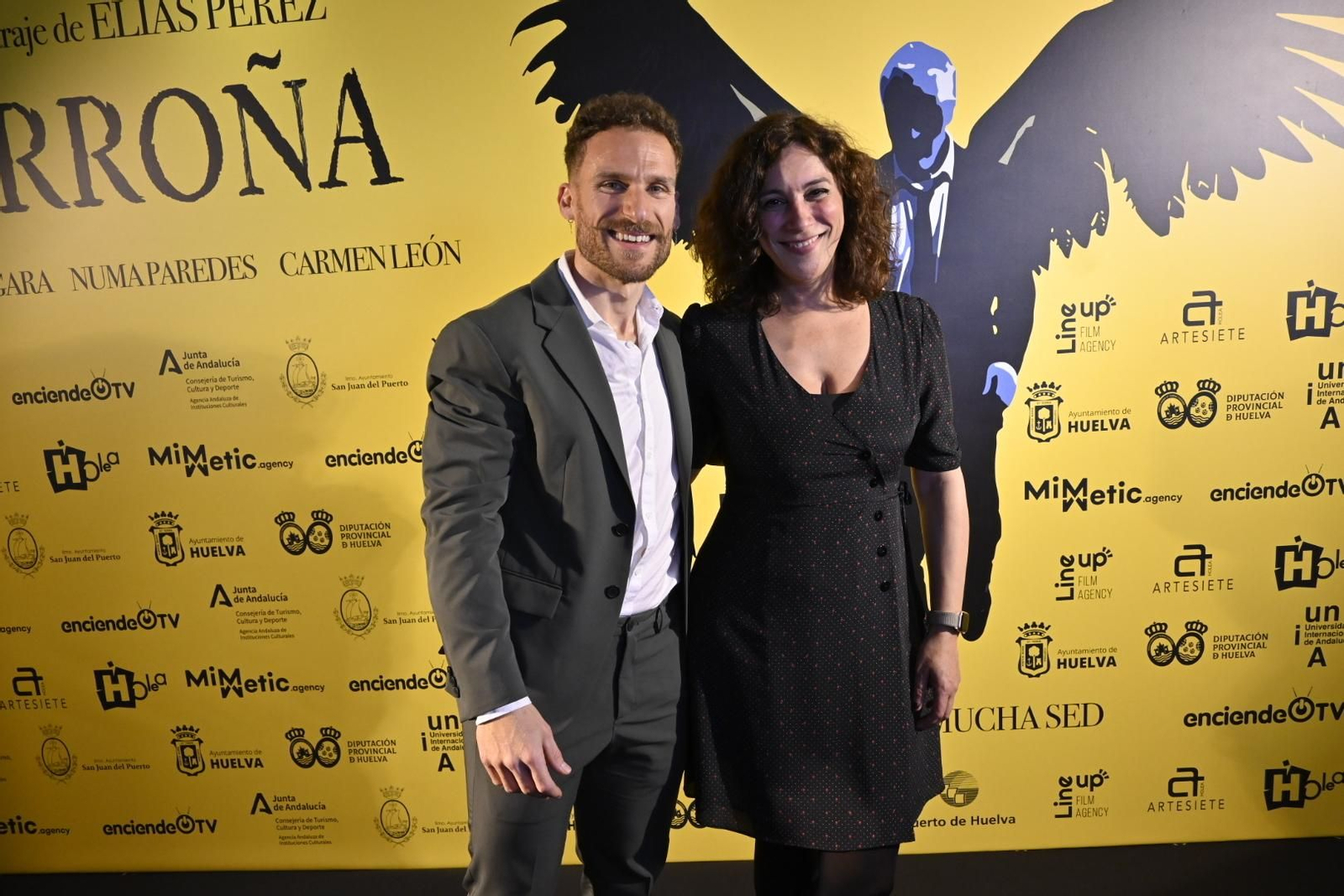 Estreno del cortometraje 'Carroña' del cineasta onubense Elías Pérez , en imágenes