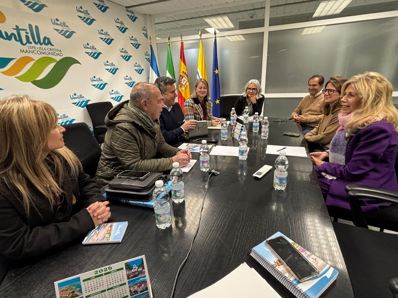 Un momento de la reunión.