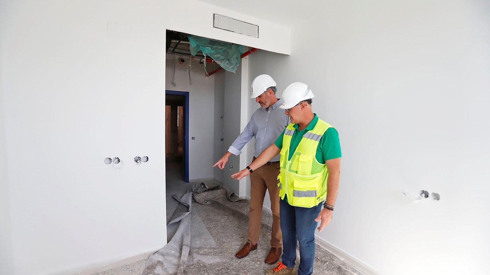 Imágenes de las obras de la residencia de estudiantes de Huelva