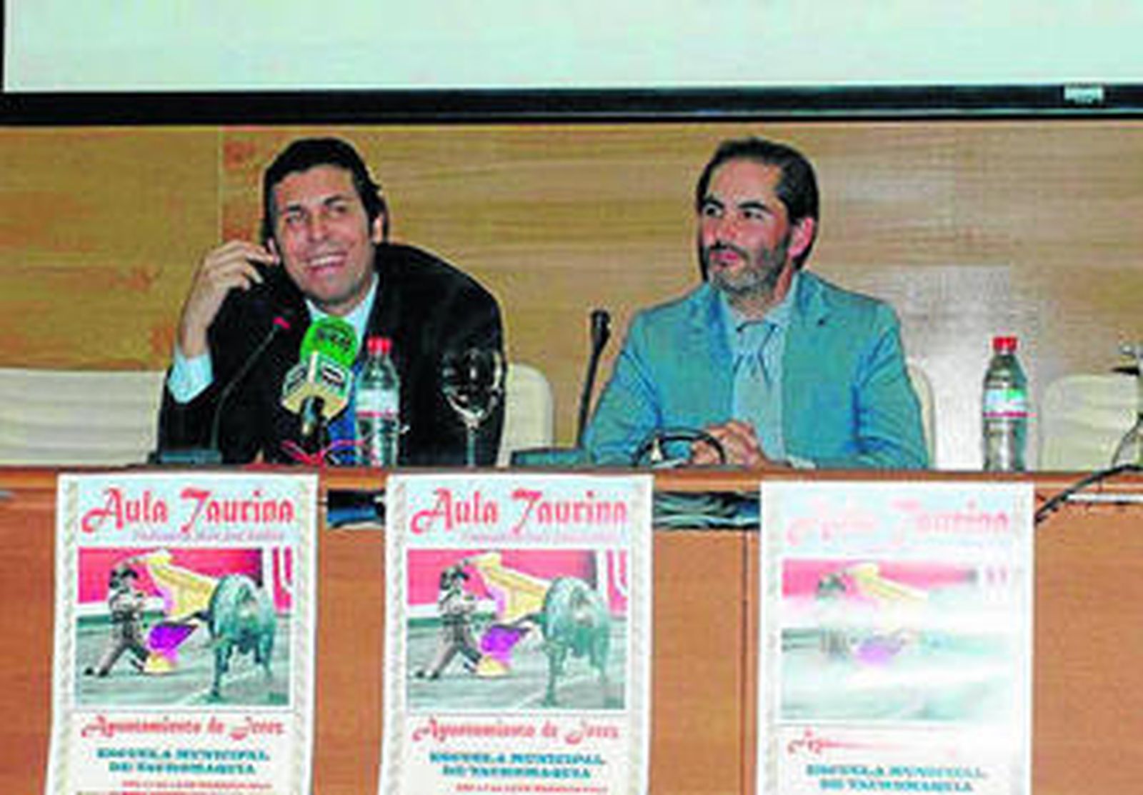 Jesús Soto de Paula y el ganadero Salvador Gavira.