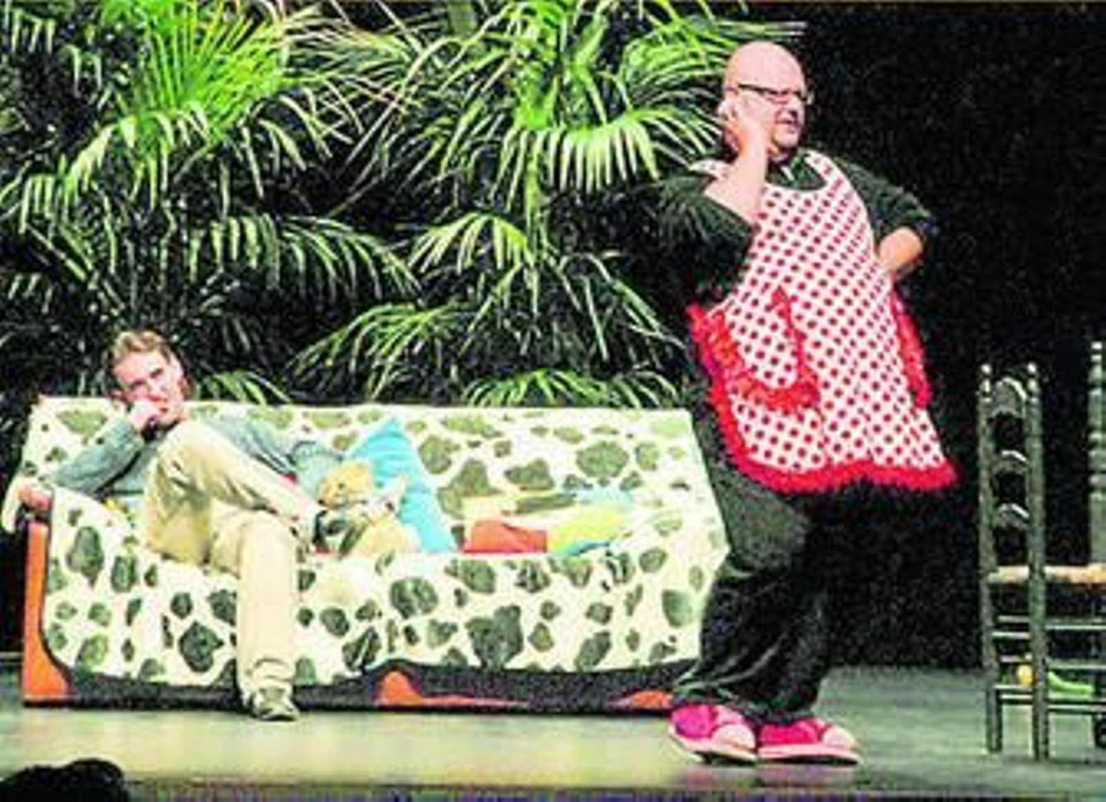 Un momento de la comedia interpretada por Manolo Medina y Rodrigo Ponce