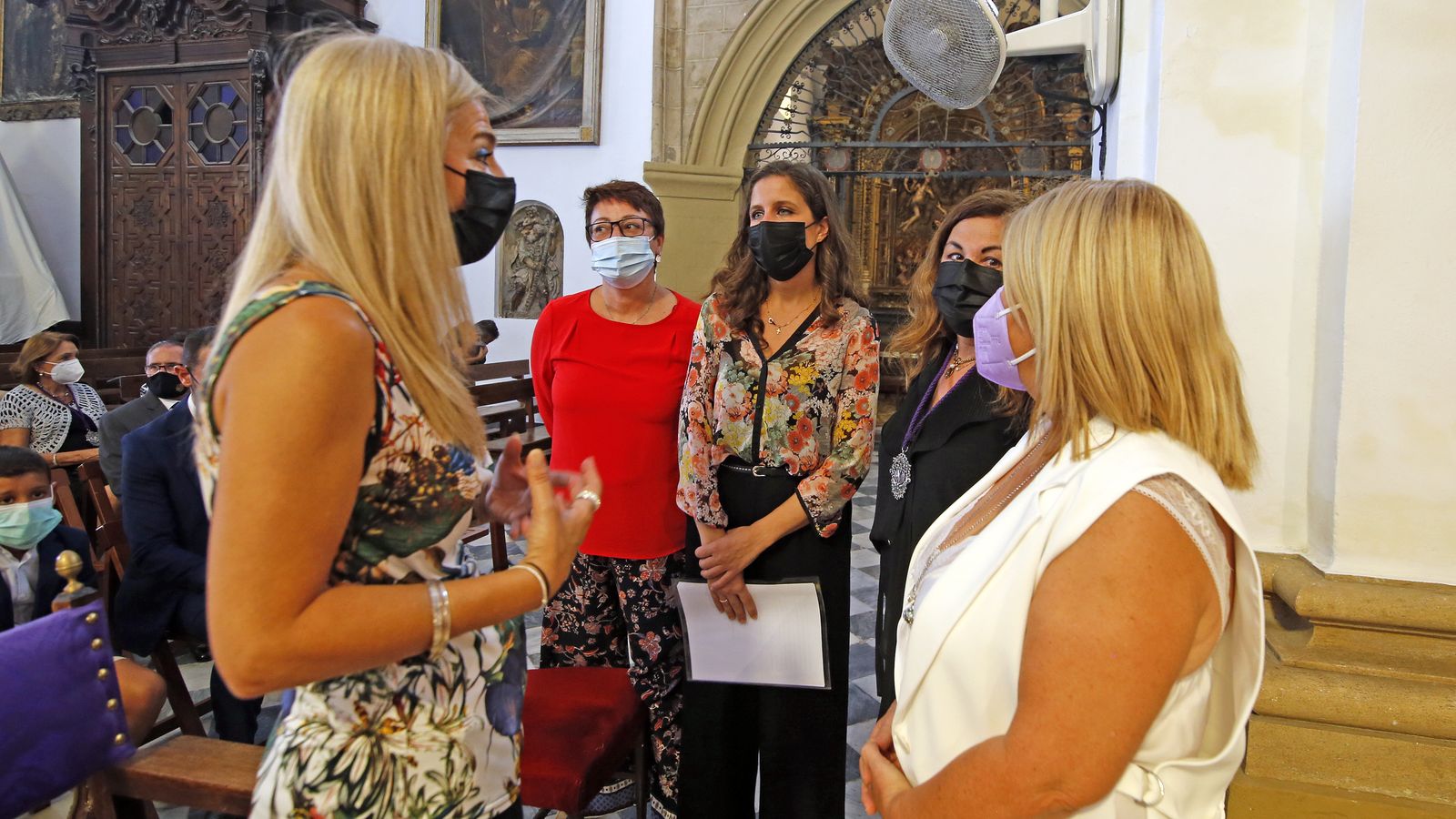 Bendición del retablo en la iglesia de San Lucas