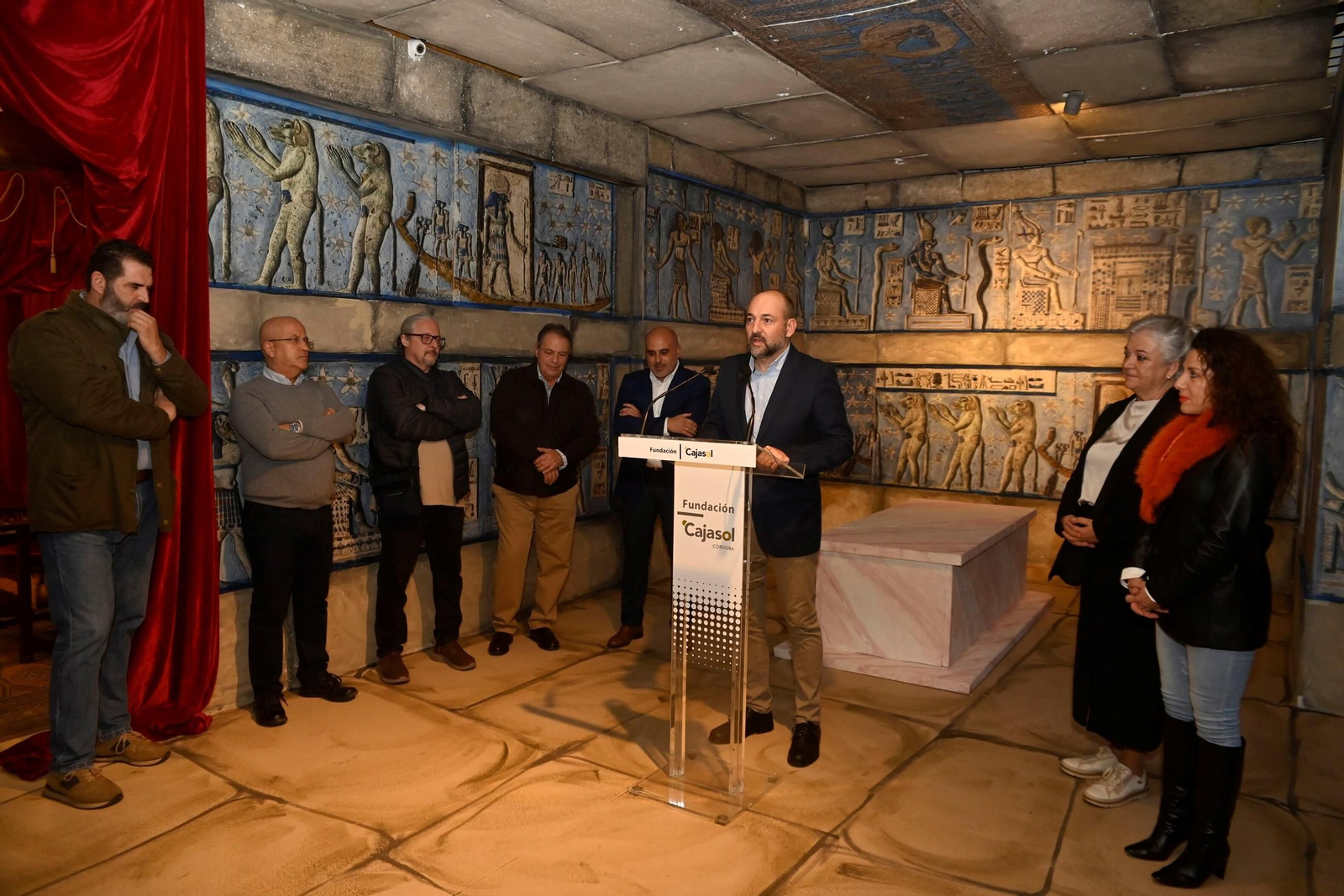 Inauguración del belén de Cajasol en Córdoba